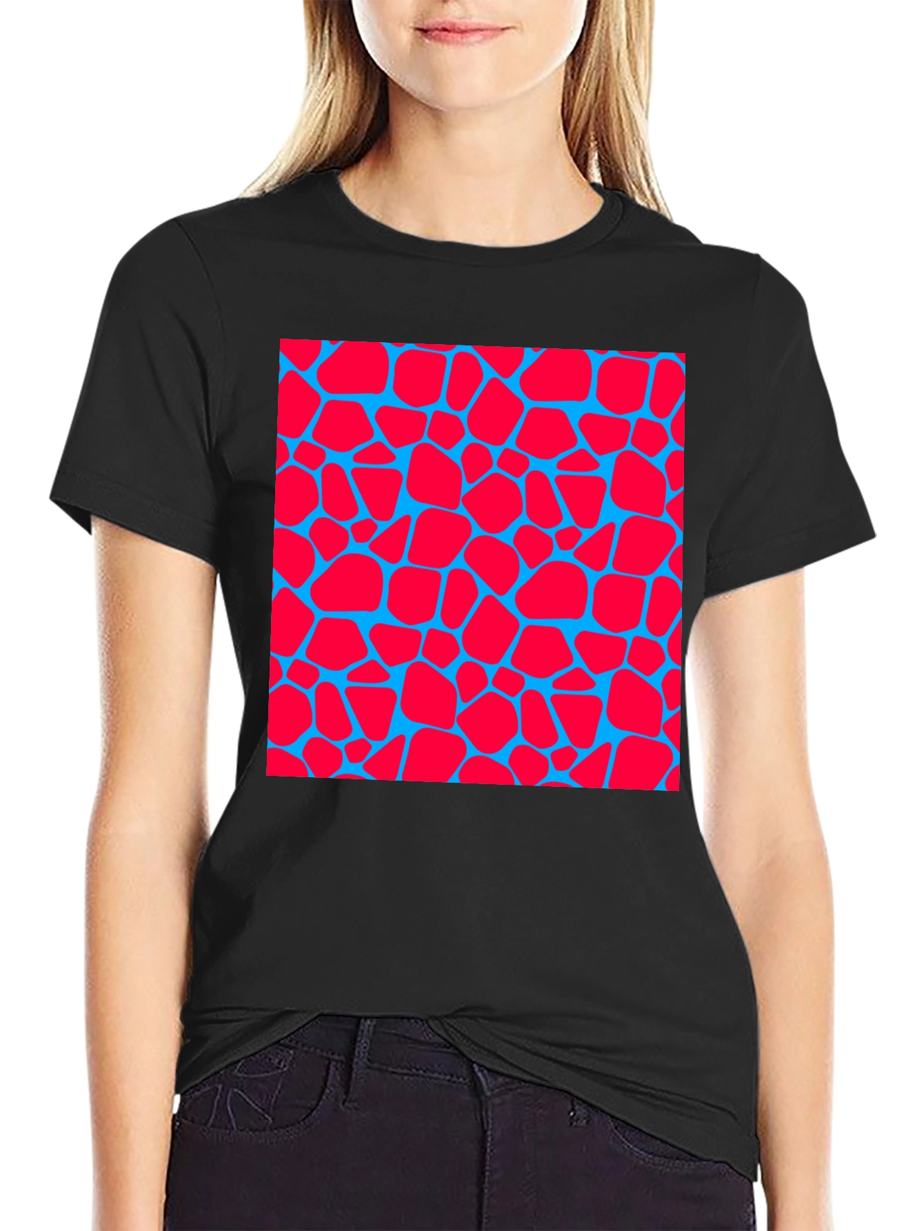 Bold Patterned Graphic Tee