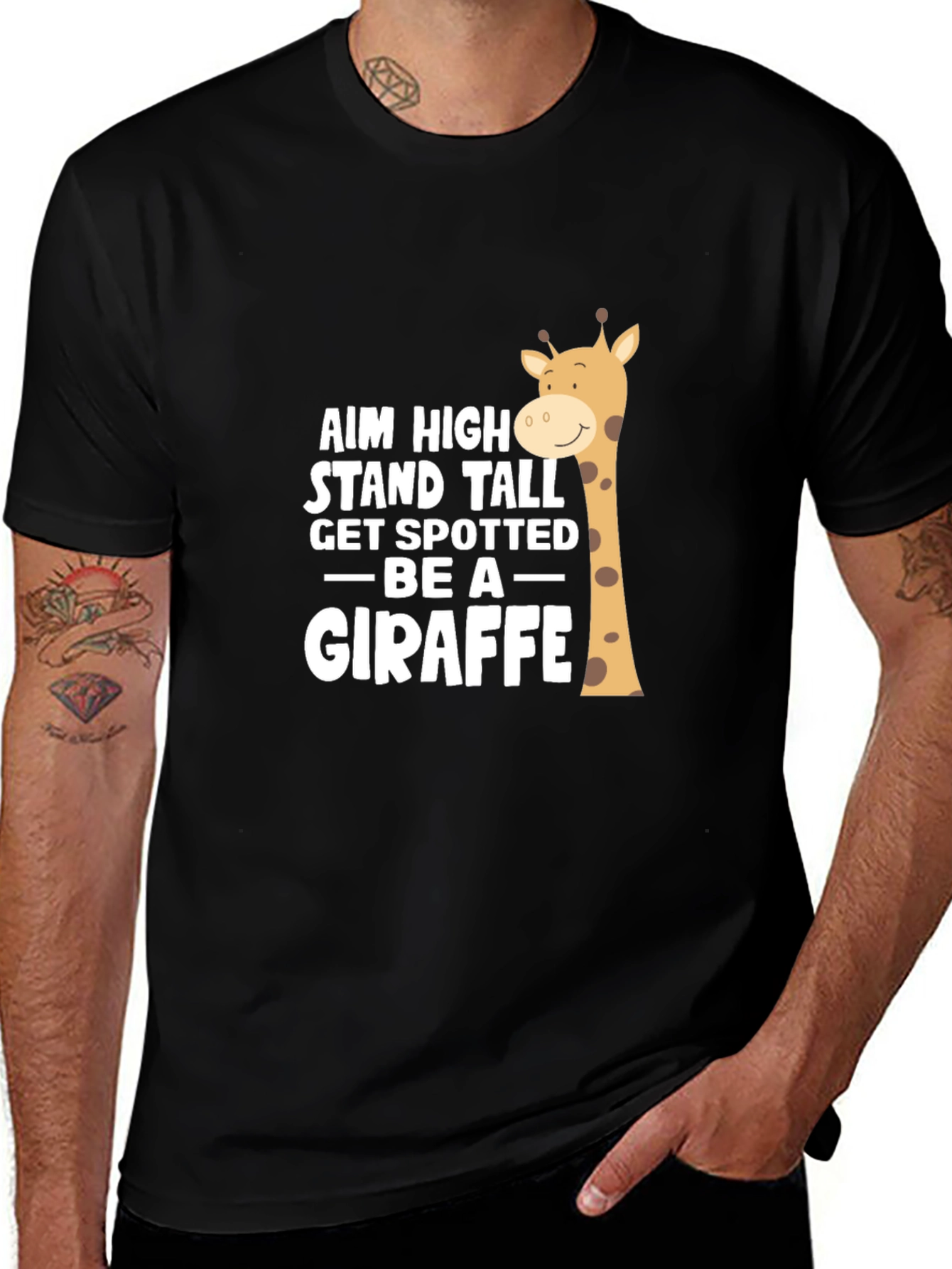 Aim High Giraffe Graphic Tee
