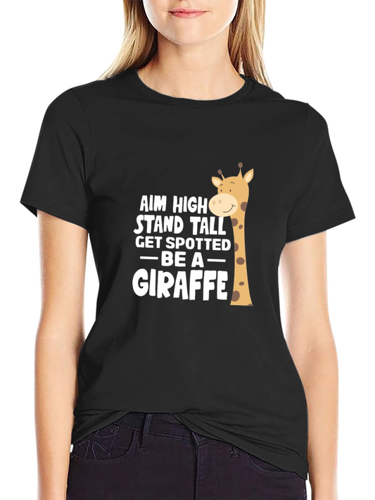 Aim High Giraffe Graphic Tee