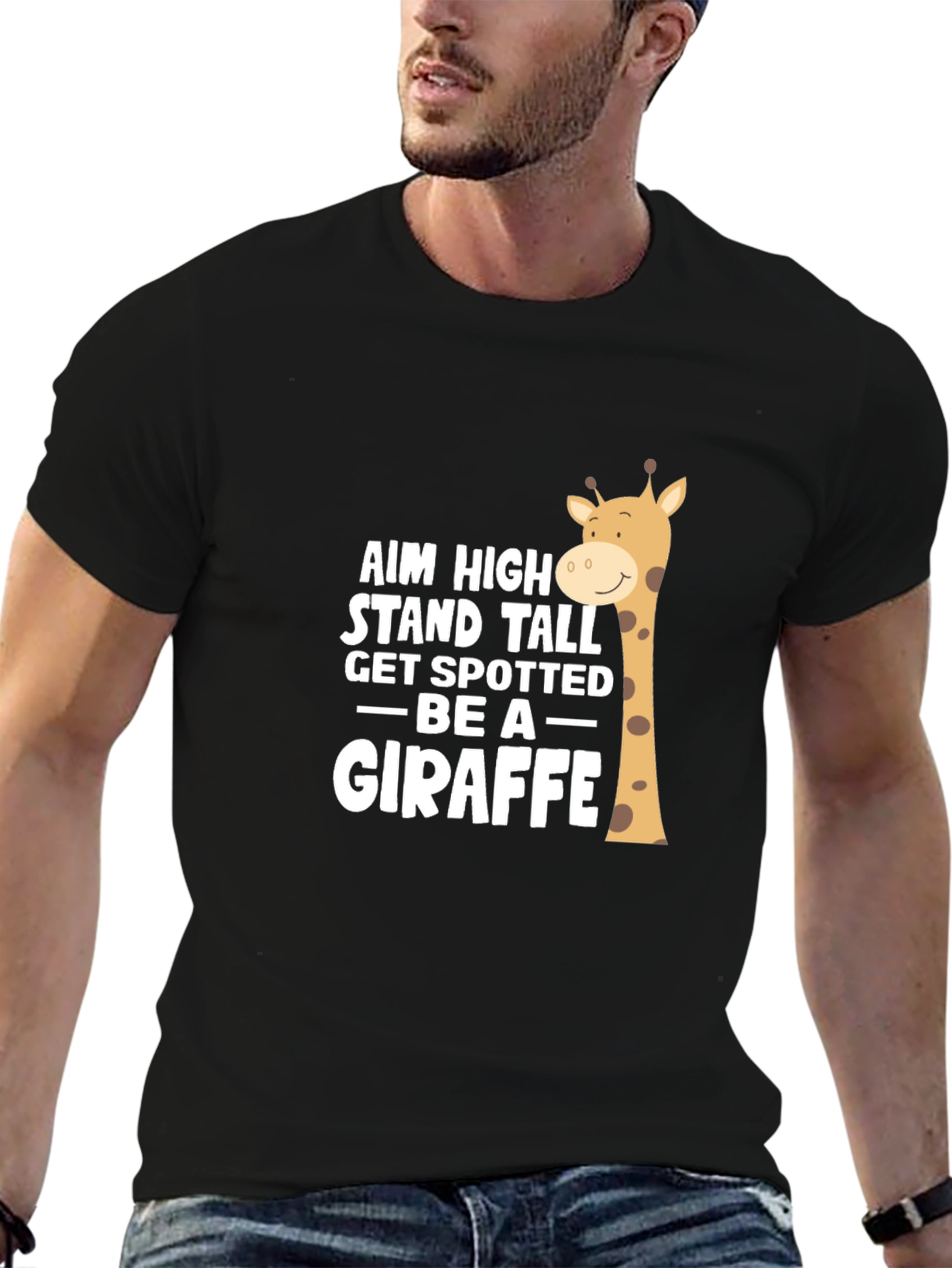 Aim High Giraffe Graphic Tee