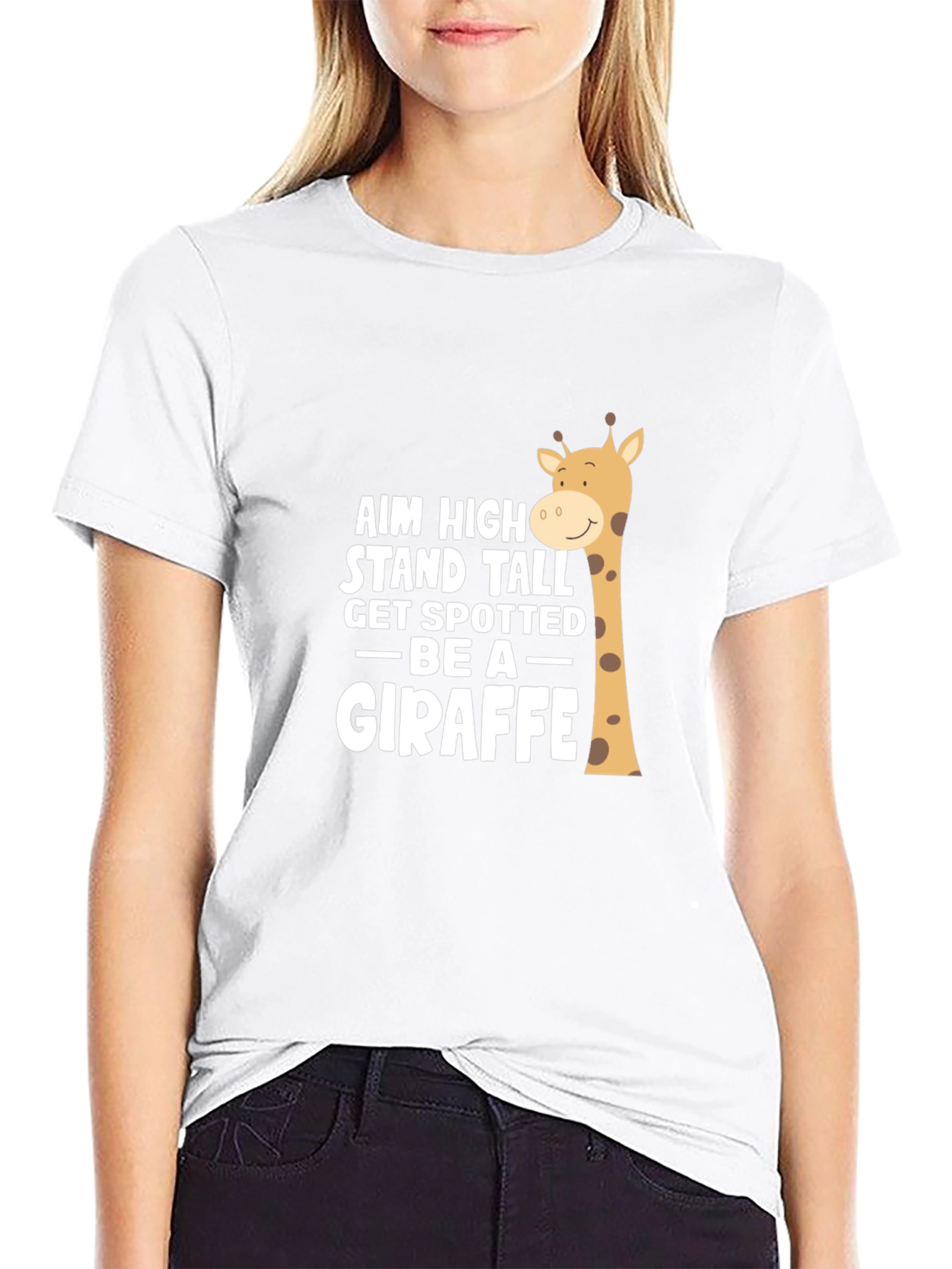 Aim High Giraffe Graphic Tee