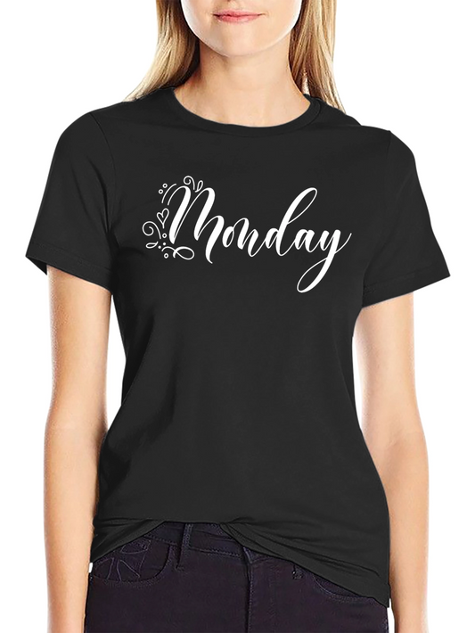 Monday Graphic Tee - Trendy Casual Shirt