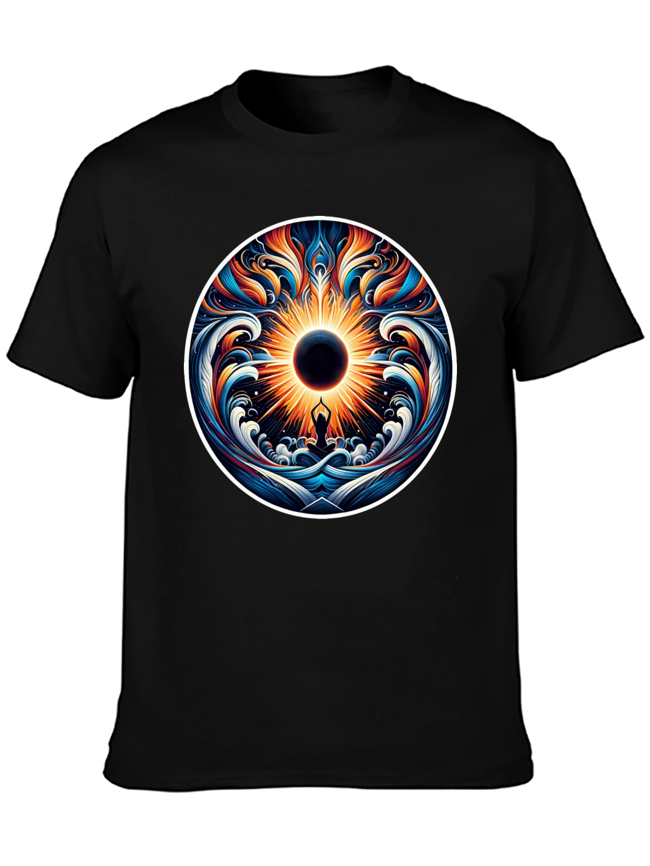 Psychedelic Yoga Eclipse Graphic Tee
