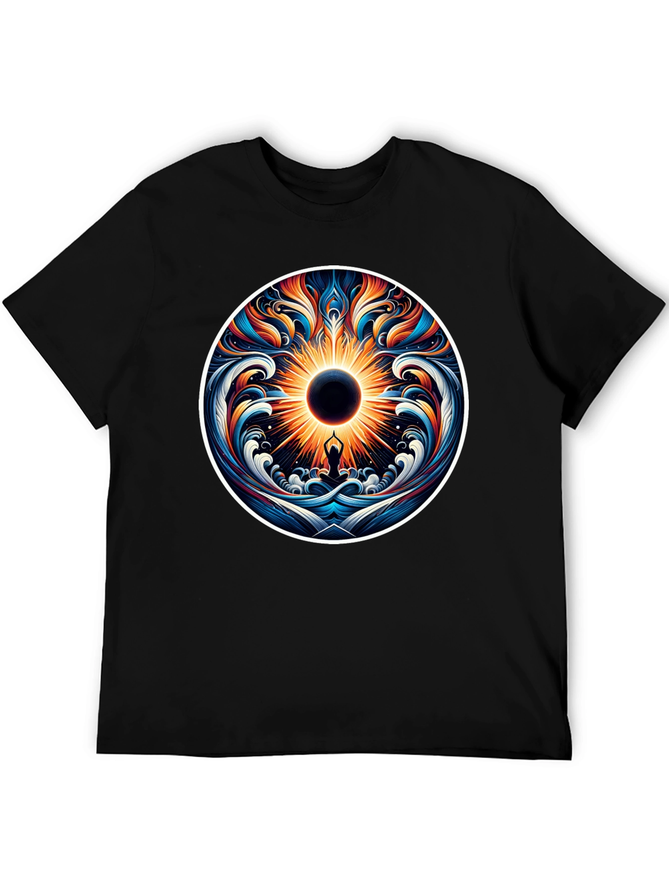 Psychedelic Yoga Eclipse Graphic Tee
