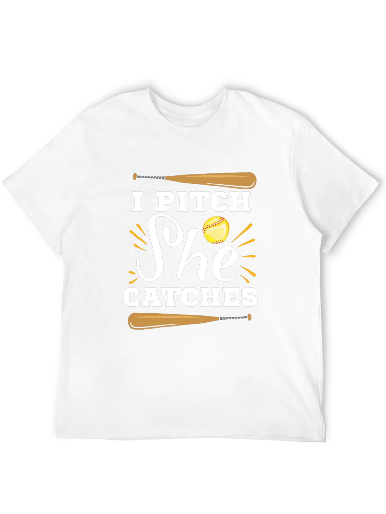 I Pitch She Catches Graphic Tee