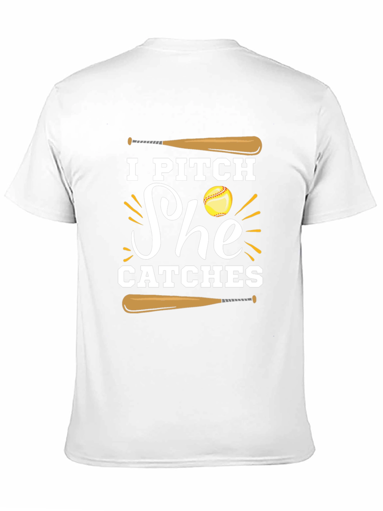 I Pitch She Catches Graphic Tee