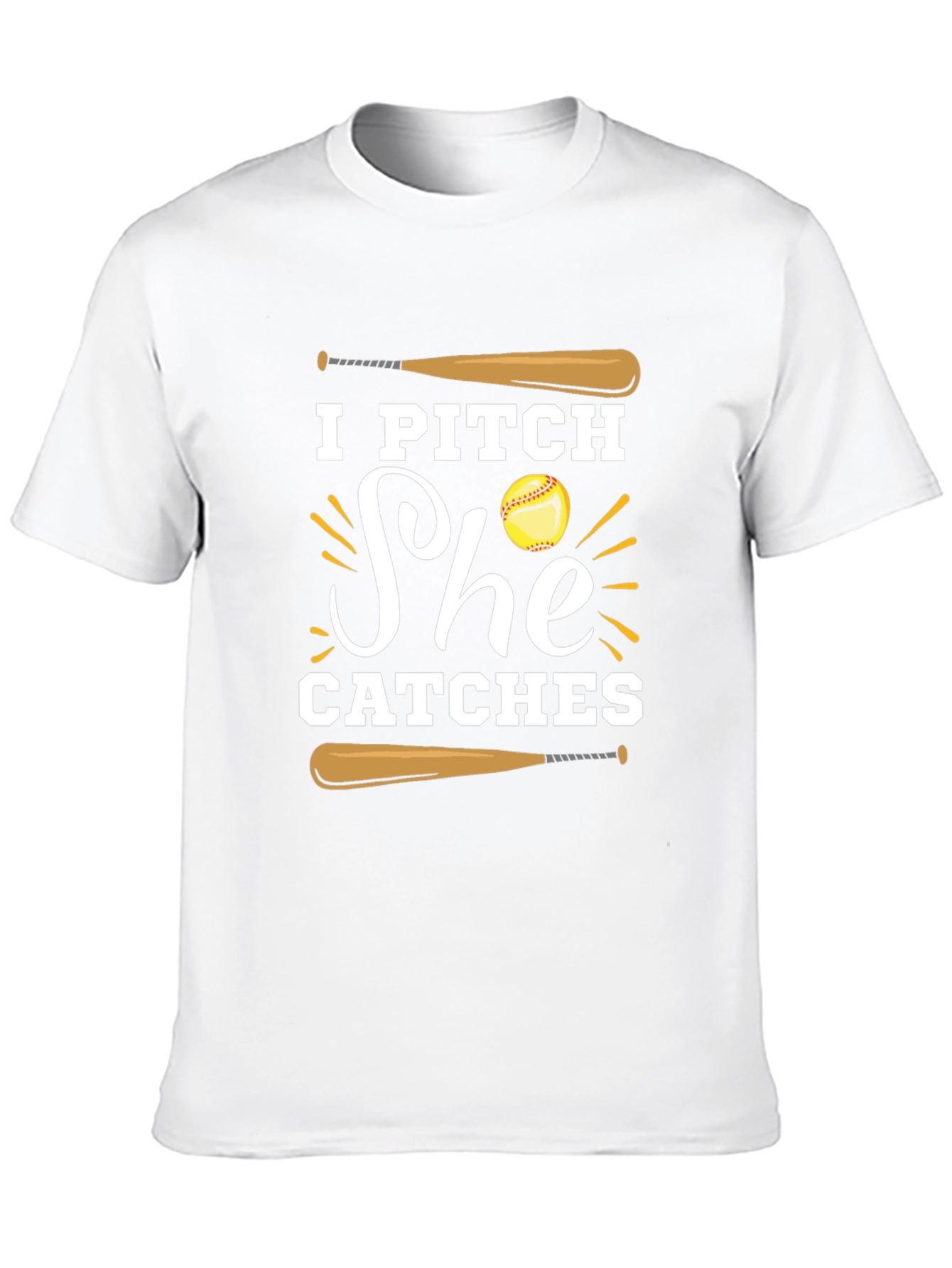 I Pitch She Catches Graphic Tee