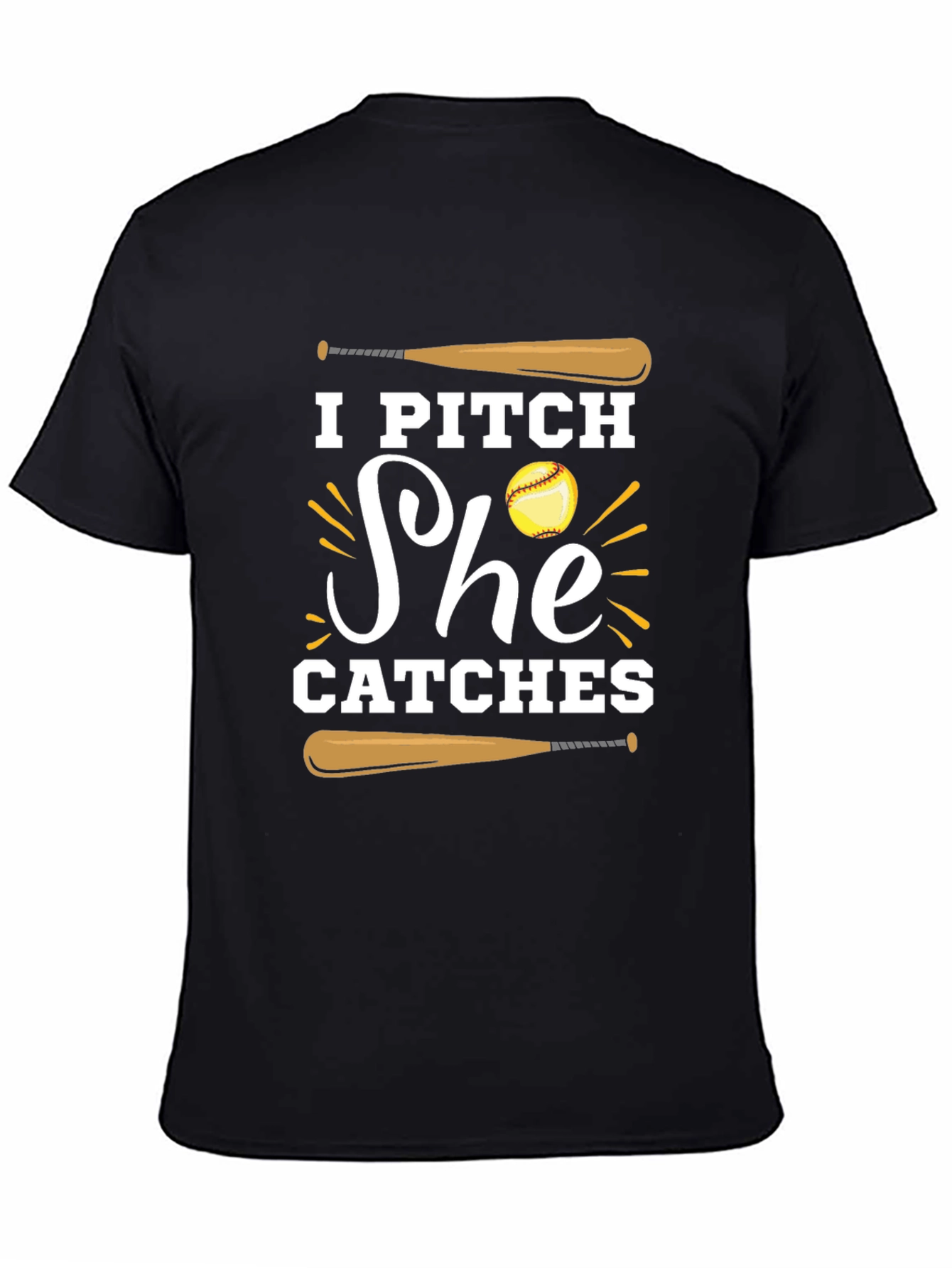 I Pitch She Catches Graphic Tee