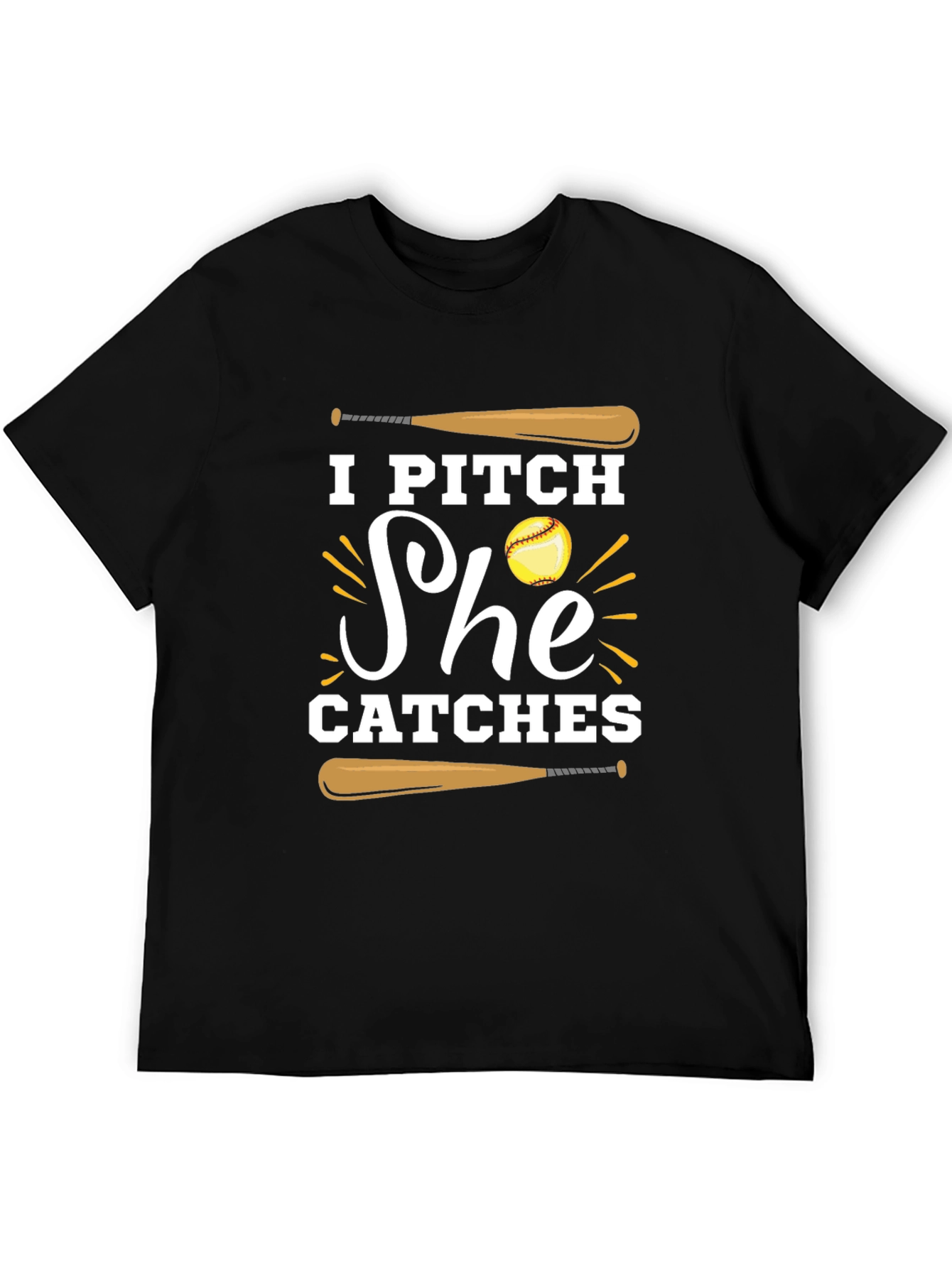 I Pitch She Catches Graphic Tee