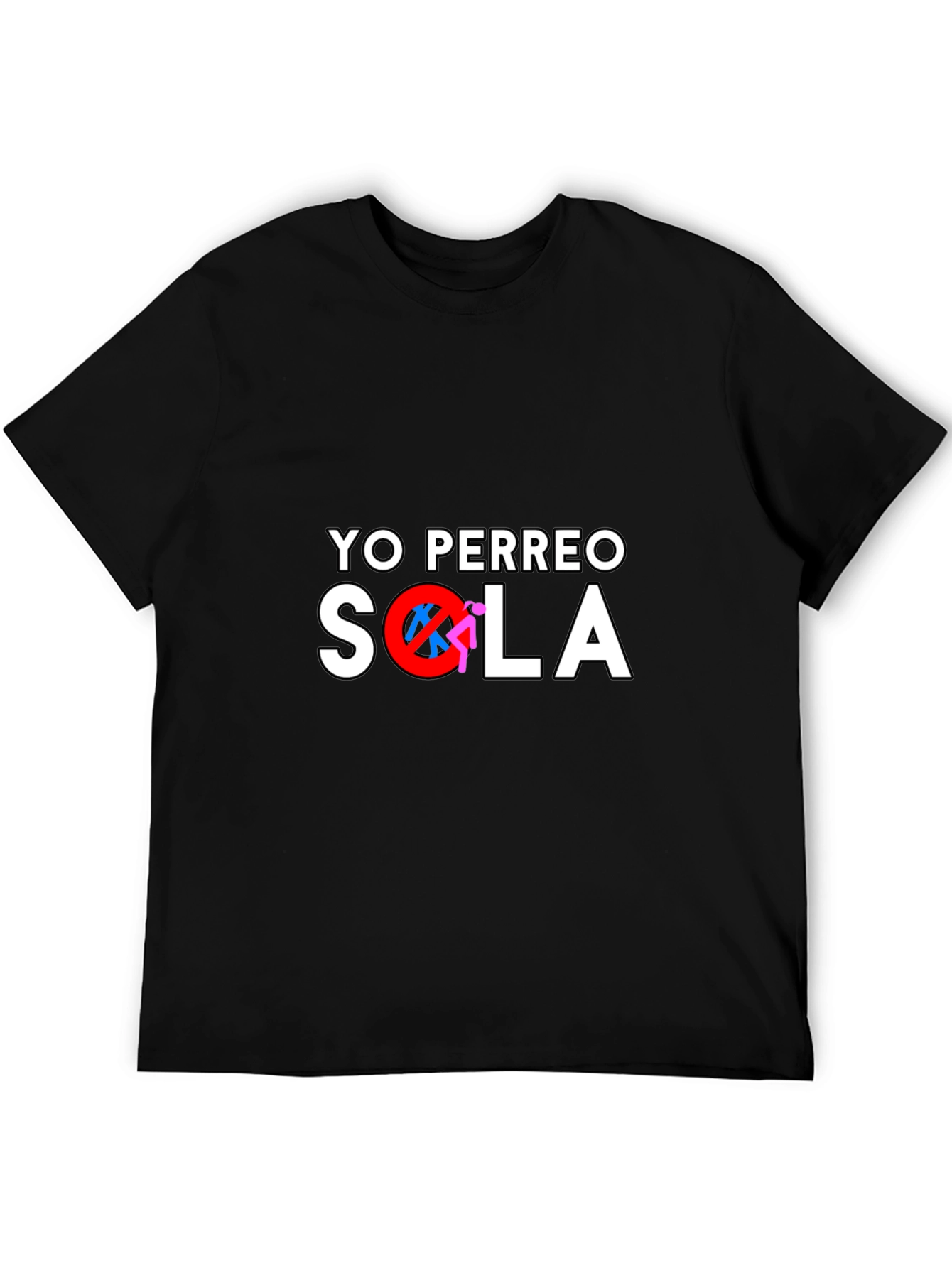 Yo Perreo Sola Graphic Tee - Trendy Black T-Shirt