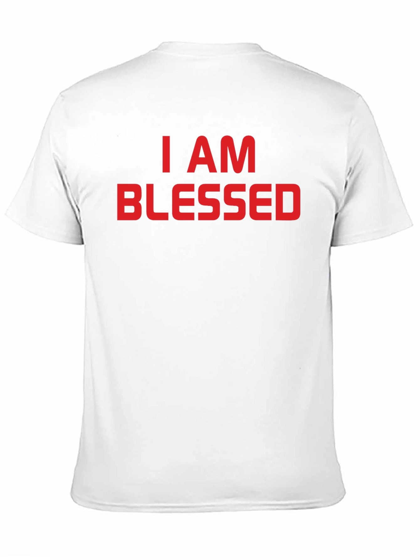I AM BLESSED Graphic Tee - Black Cotton T-Shirt