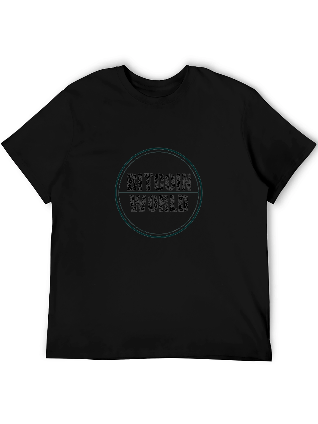 Bitcoin World Black Graphic Tee