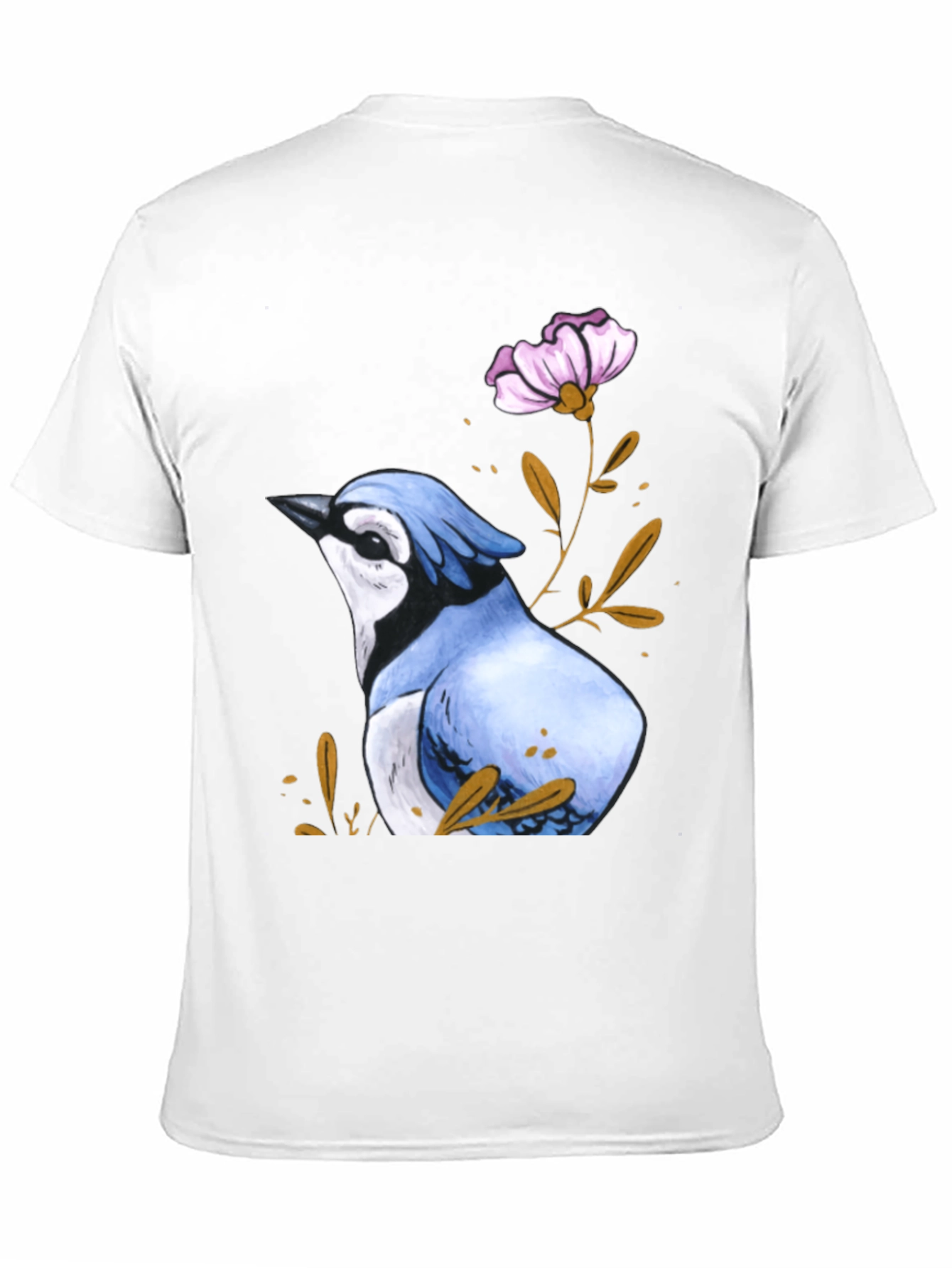 Blue Jay Flower T-Shirt