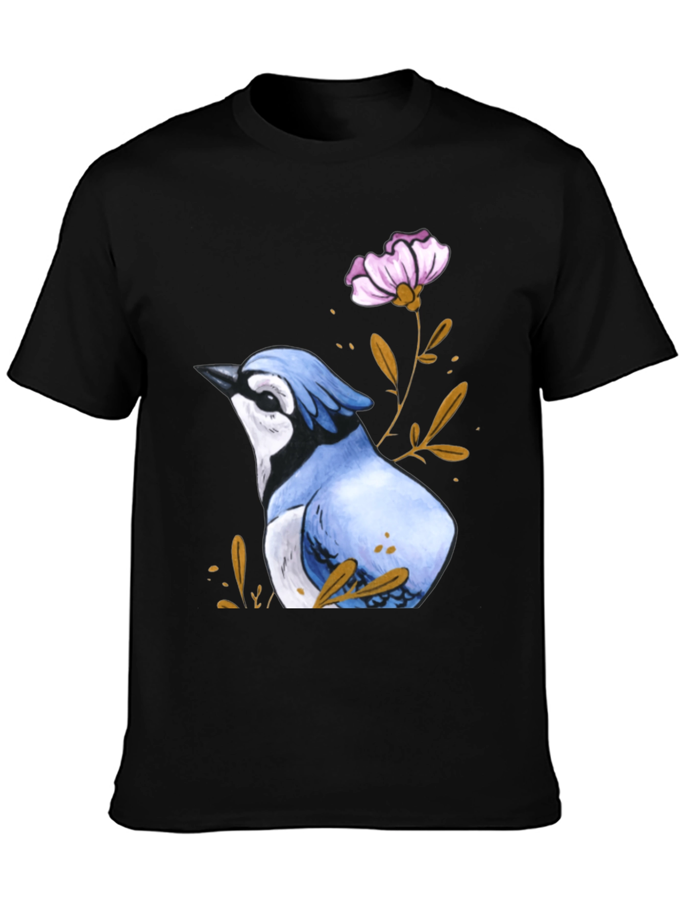 Blue Jay Flower T-Shirt