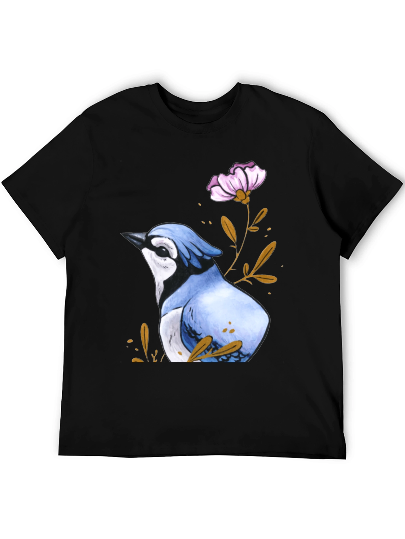 Blue Jay Flower T-Shirt