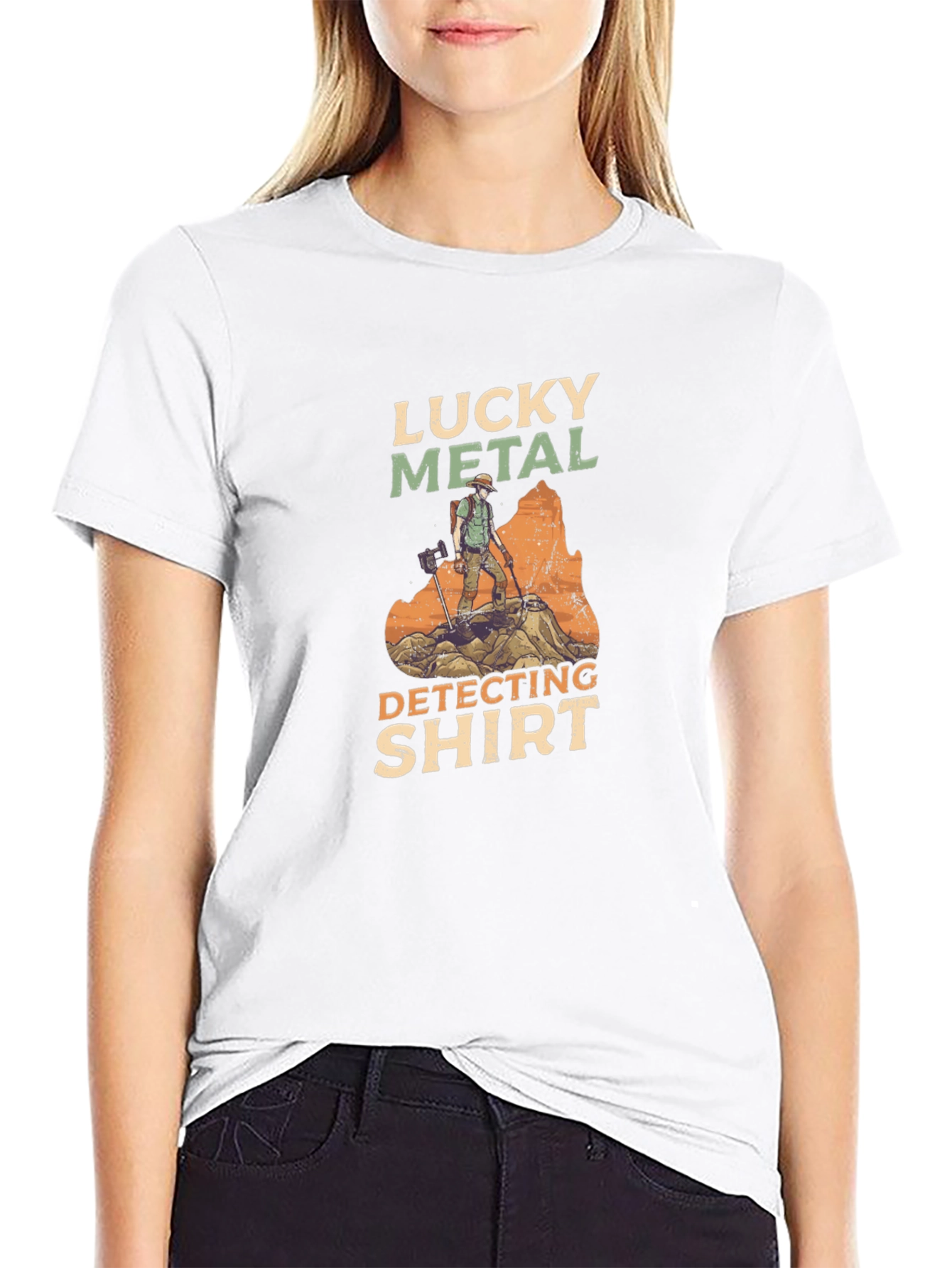 Lucky Metal Detecting Shirt - Black T-Shirt
