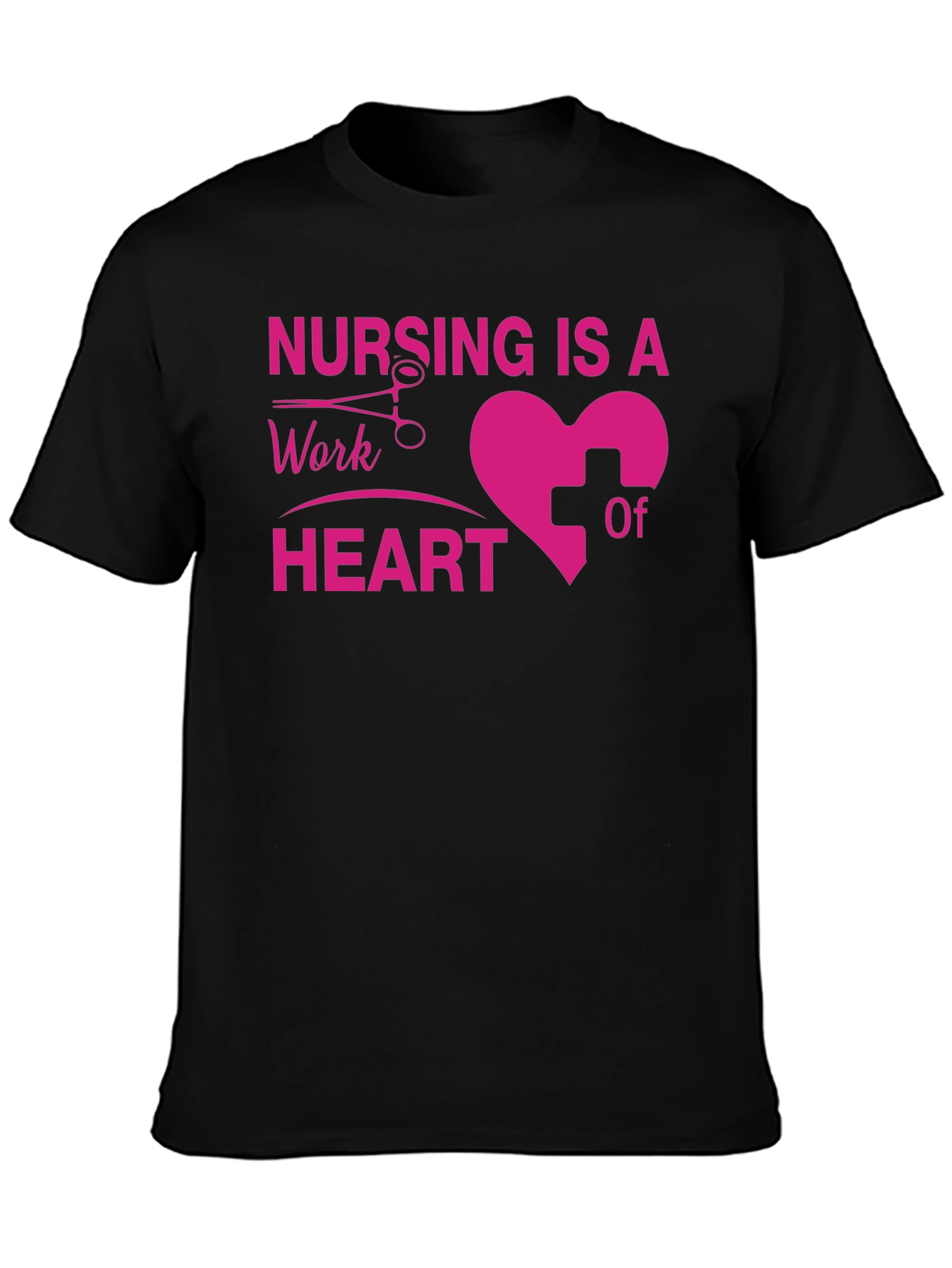Nursing Is A Work Of Heart T-Shirt