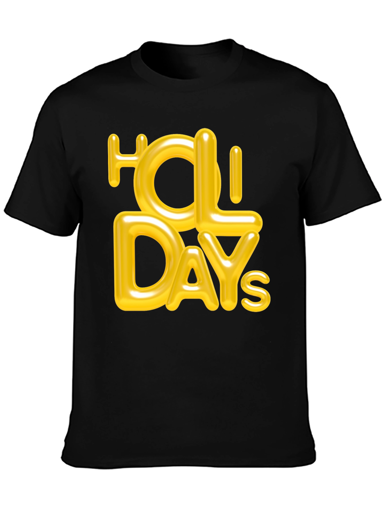 Holiday Graphic Tee - Stylish Black T-Shirt