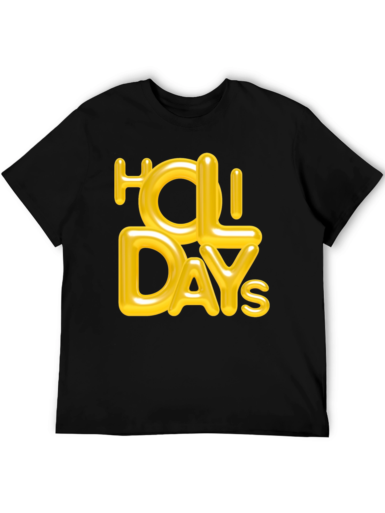 Holiday Graphic Tee - Stylish Black T-Shirt
