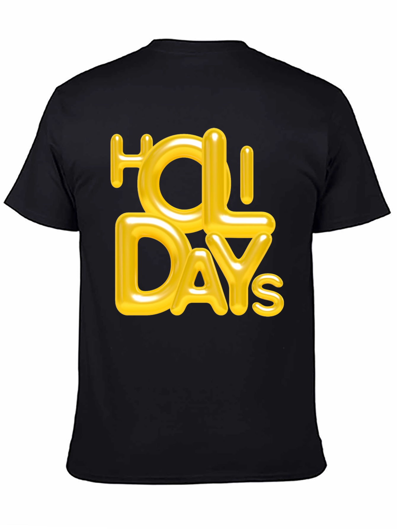 Holiday Graphic Tee - Stylish Black T-Shirt