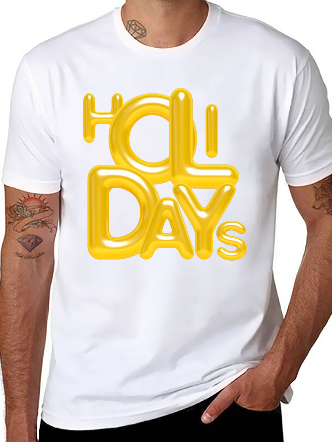 Holiday Graphic Tee - Stylish Black T-Shirt