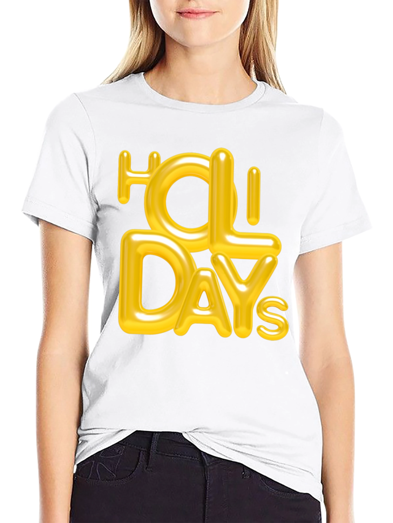 Holiday Graphic Tee - Stylish Black T-Shirt