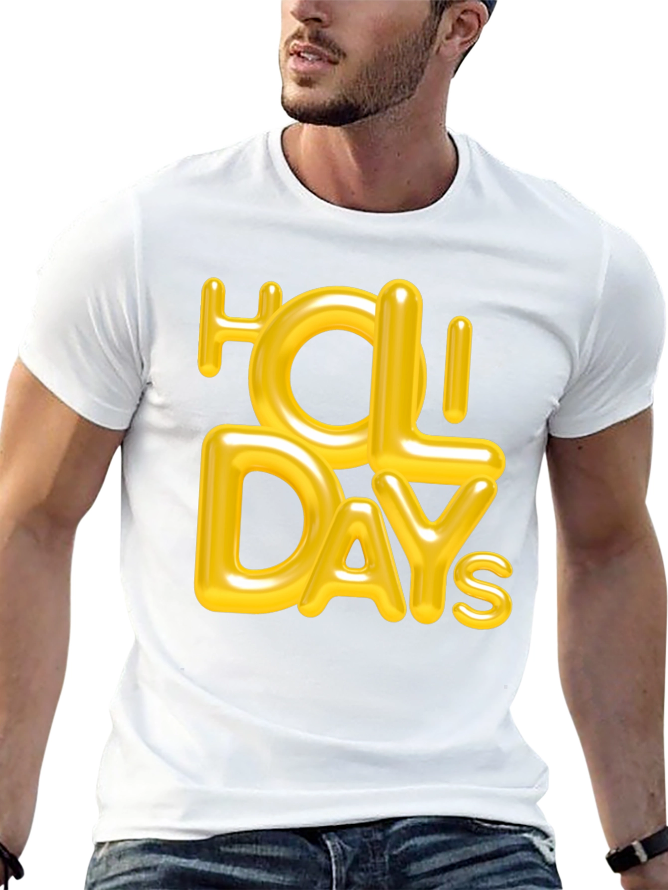 Holiday Graphic Tee - Stylish Black T-Shirt