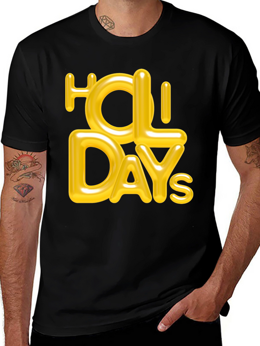 Holiday Graphic Tee - Stylish Black T-Shirt