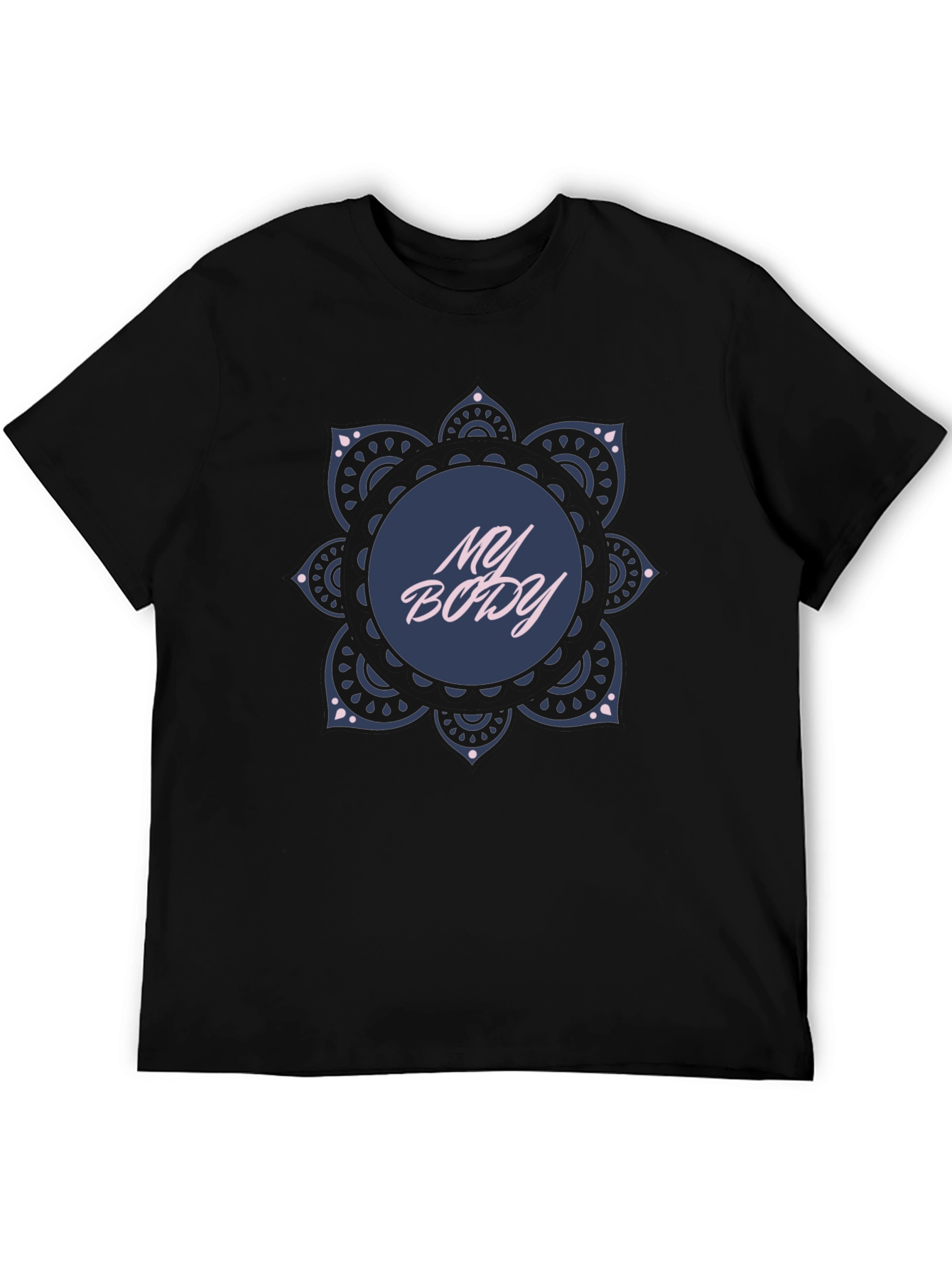 My Body Mandala T-Shirt - Black Graphic Tee