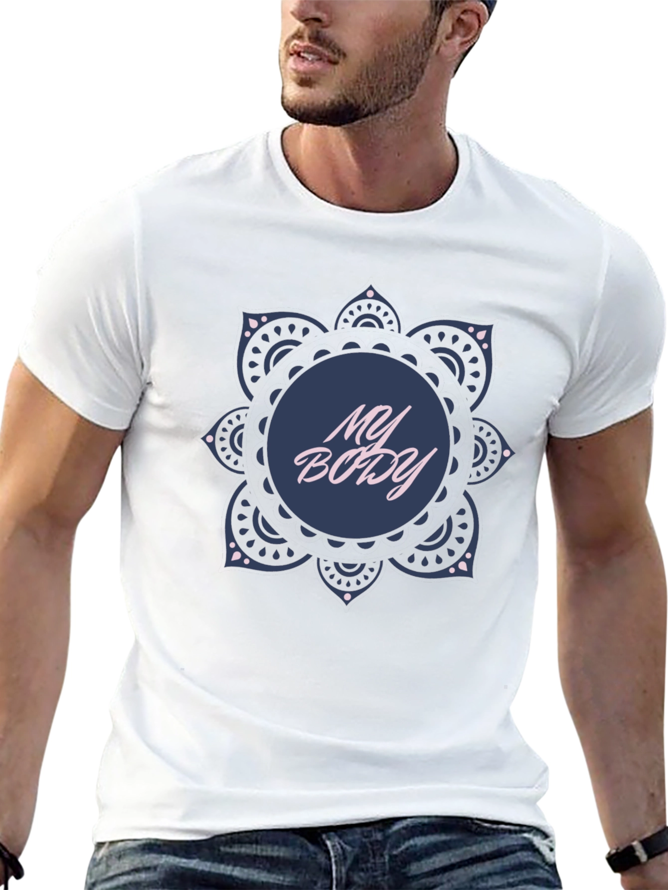 My Body Mandala T-Shirt - Black Graphic Tee
