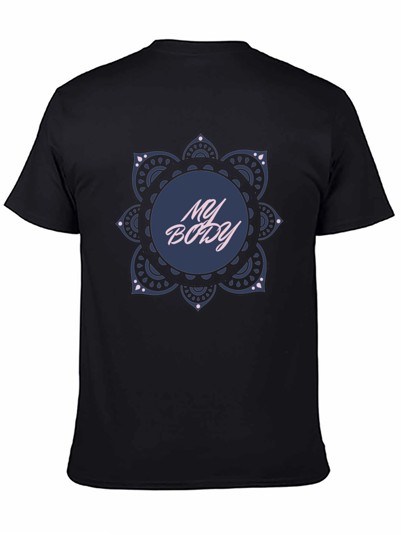 My Body Mandala T-Shirt - Black Graphic Tee