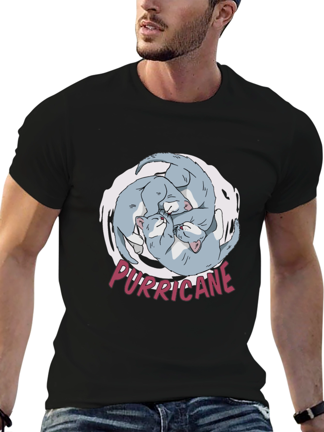 Purricane Cat T-Shirt - Hilarious Kitten Design