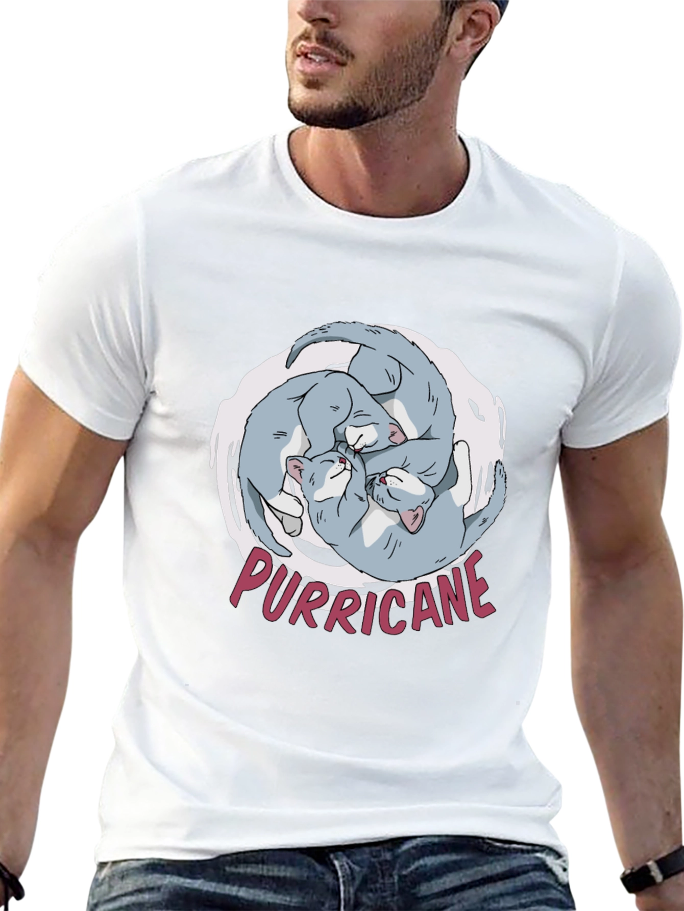 Purricane Cat T-Shirt - Hilarious Kitten Design