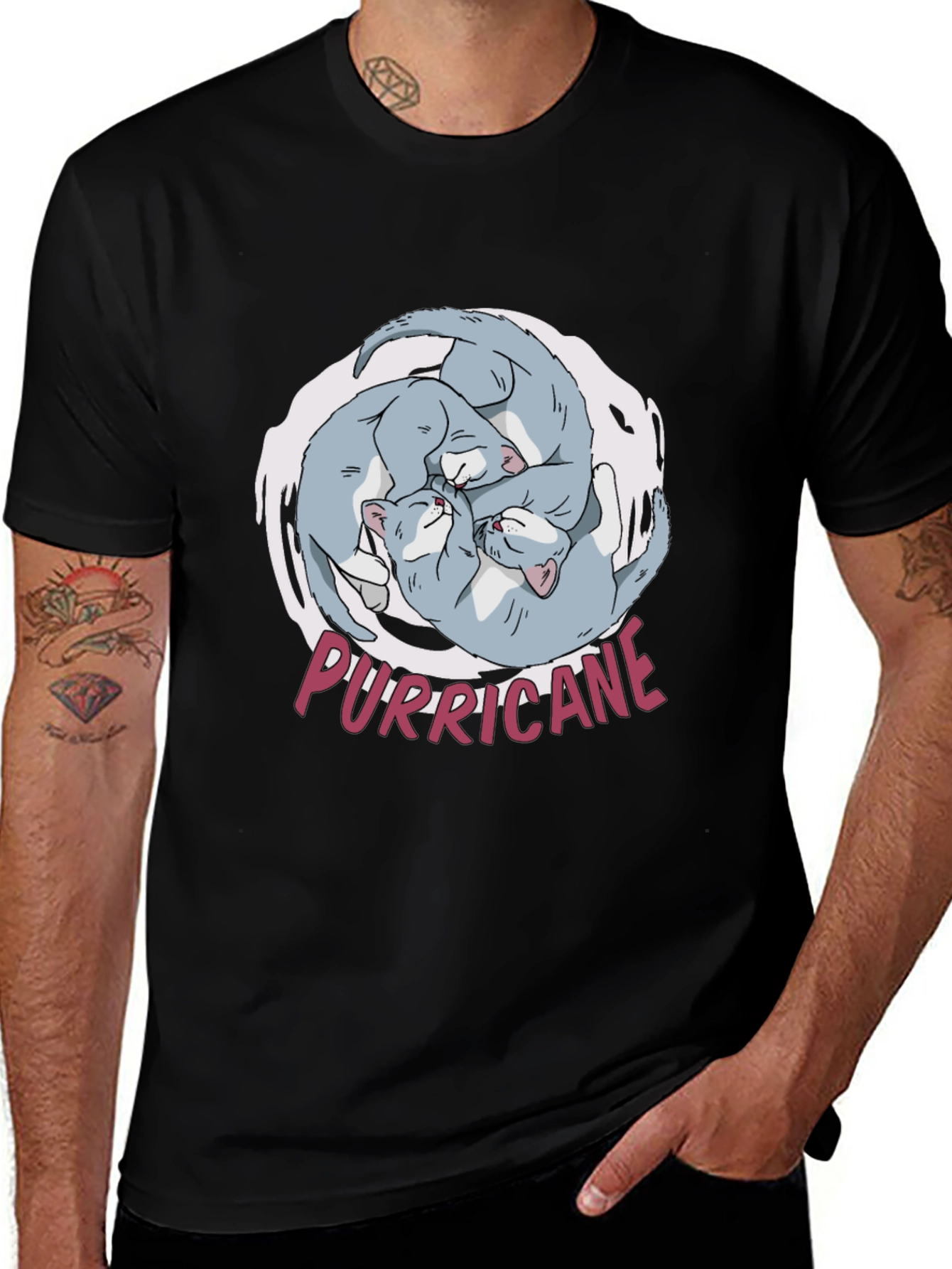 Purricane Cat T-Shirt - Hilarious Kitten Design