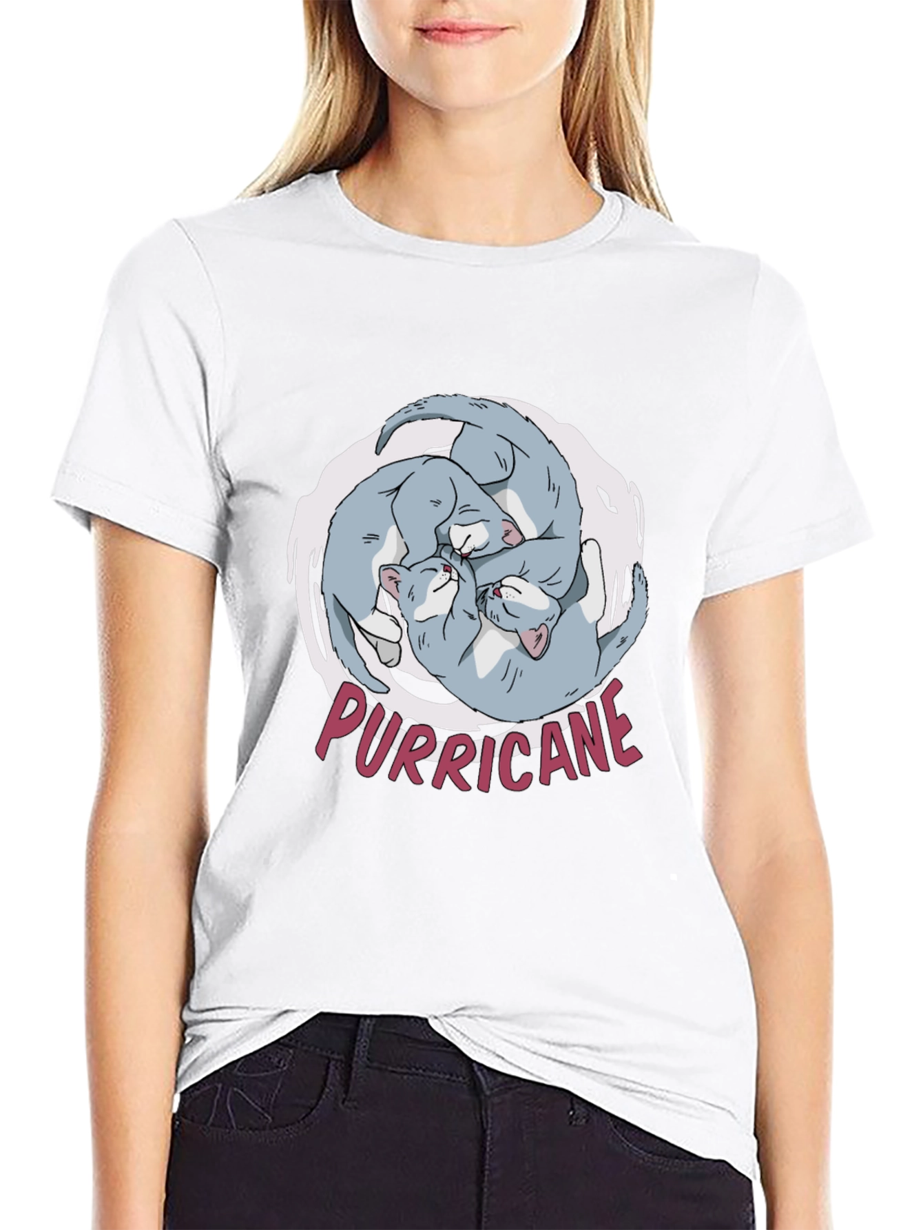 Purricane Cat T-Shirt - Hilarious Kitten Design