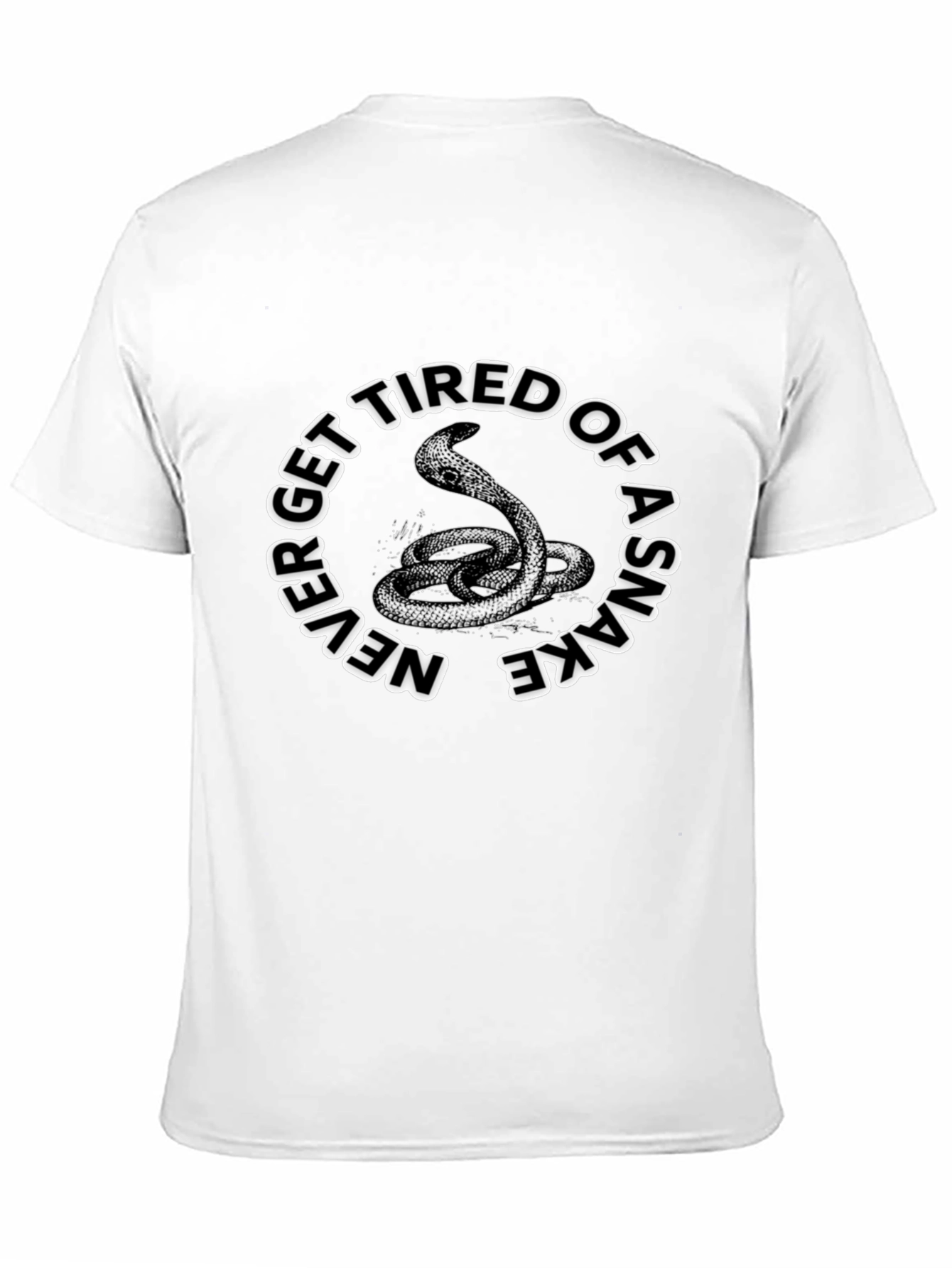 Never Get Tired of a Snake Graphic T-Shirt