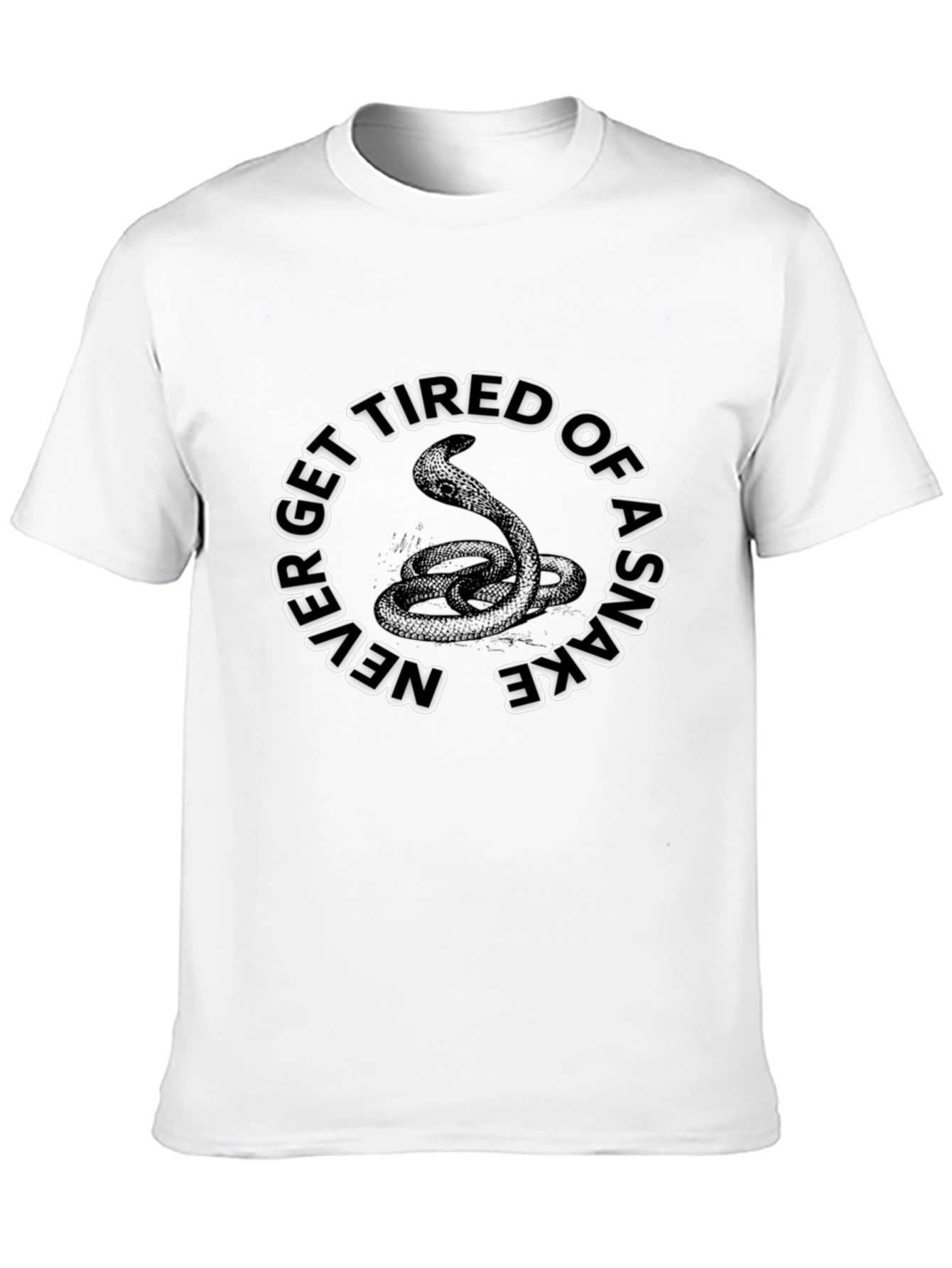 Never Get Tired of a Snake Graphic T-Shirt