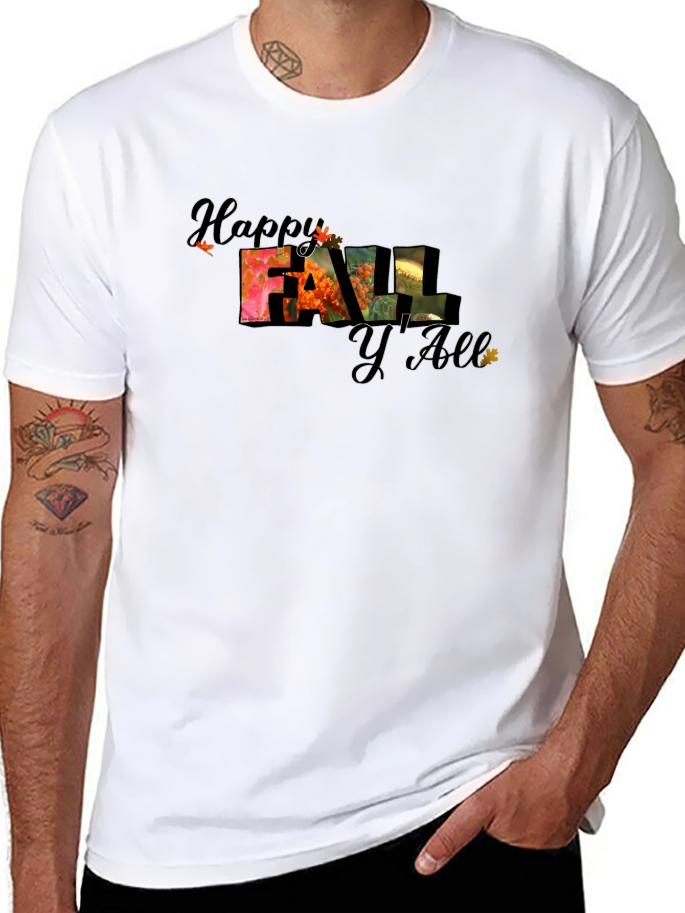 Happy Fall YAll Graphic Tee - Autumn Season