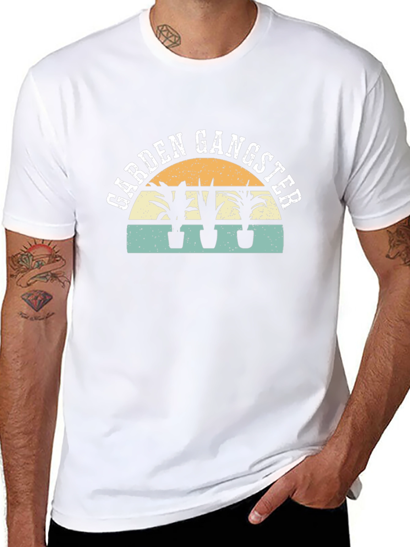 Garden Gangster Graphic T-Shirt - Gardening Humor