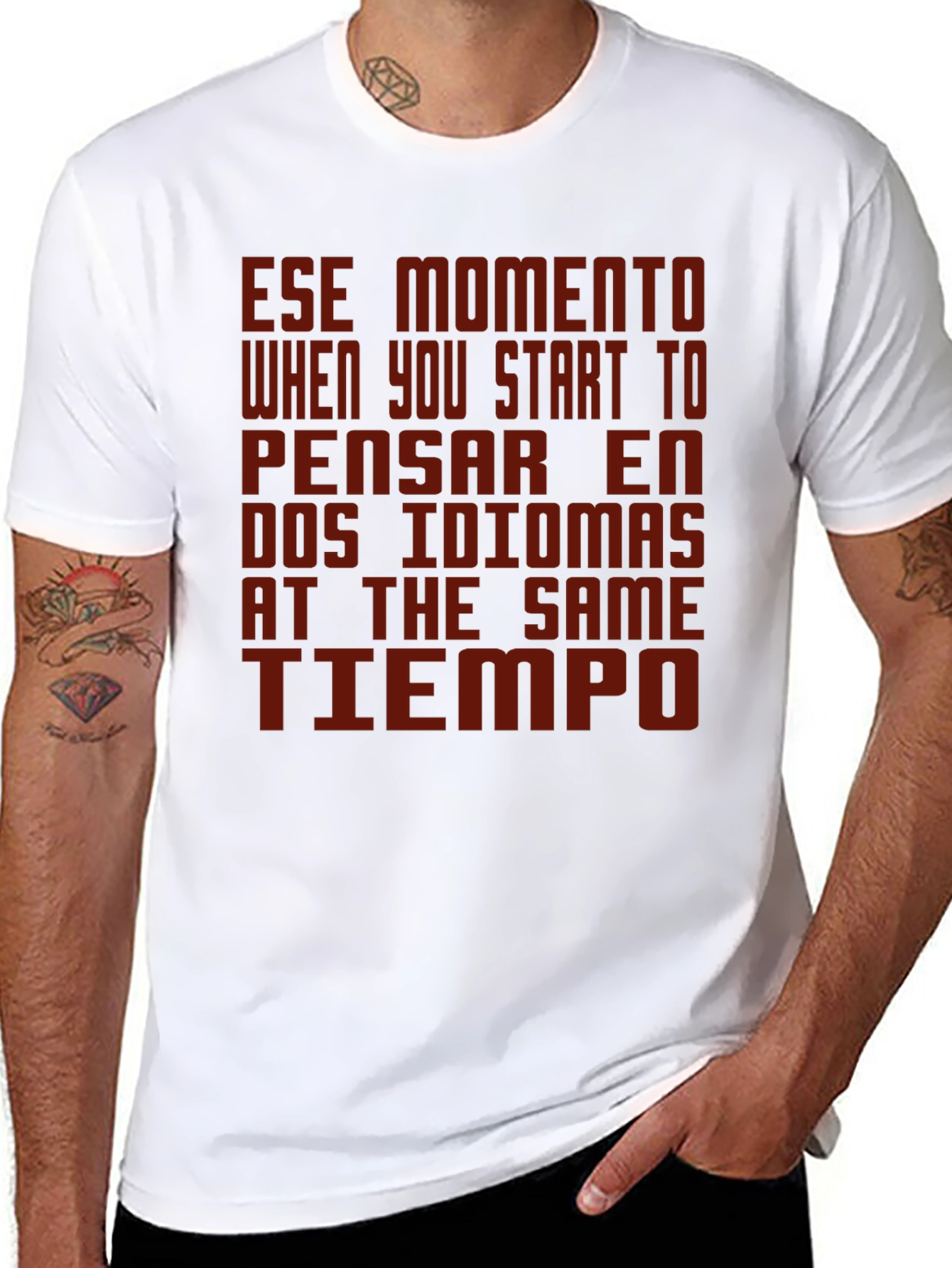 Bilingual Humor Tee - Ese Momento T-Shirt