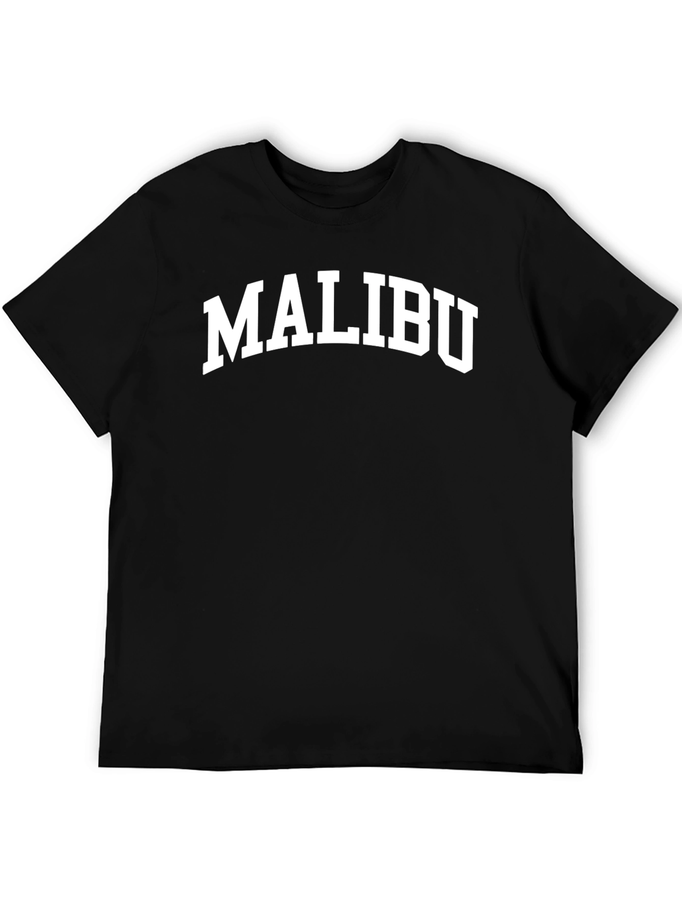 Malibu Graphic Tee - Classic Style Black T-Shirt