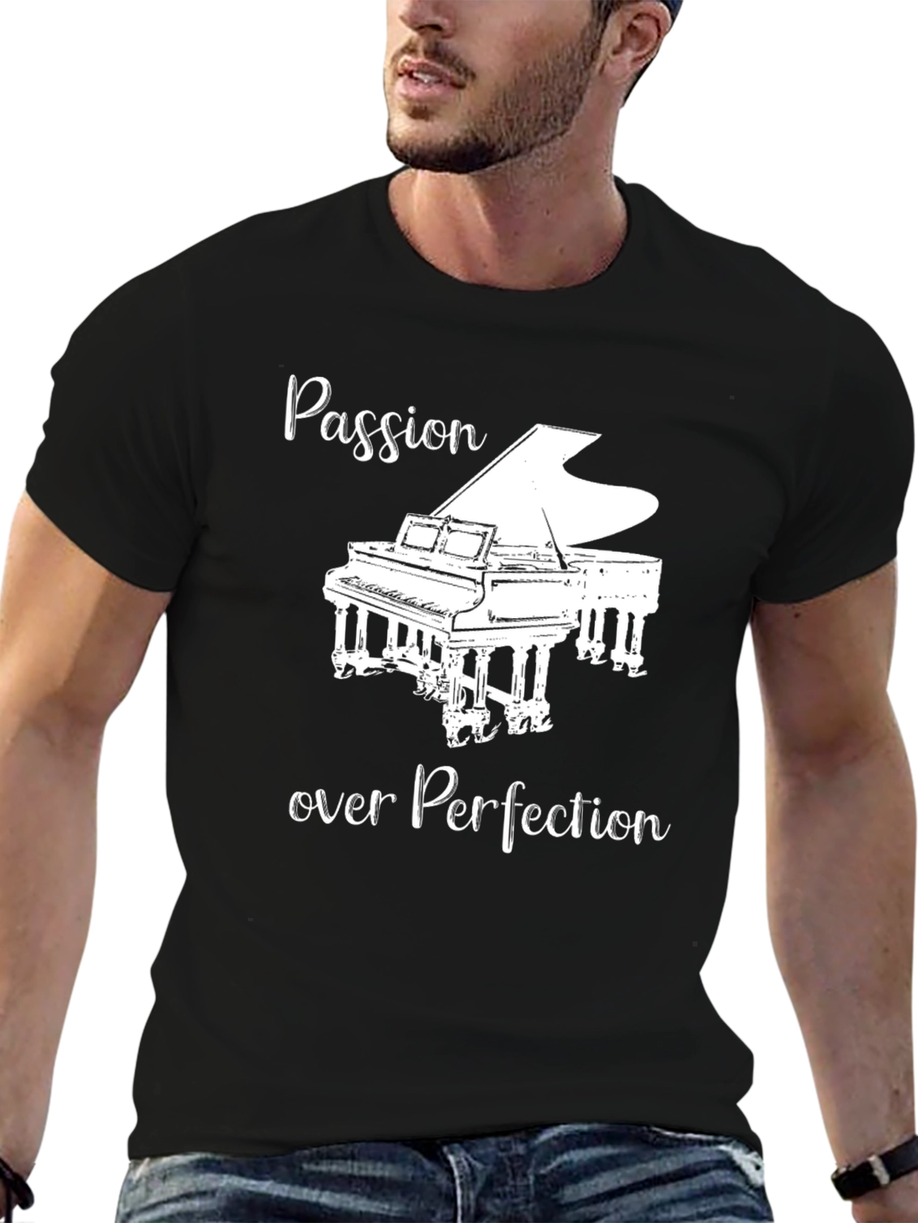 Passion Over Perfection Piano T-Shirt