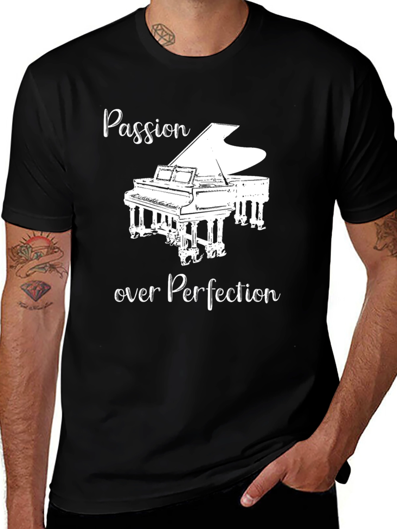 Passion Over Perfection Piano T-Shirt