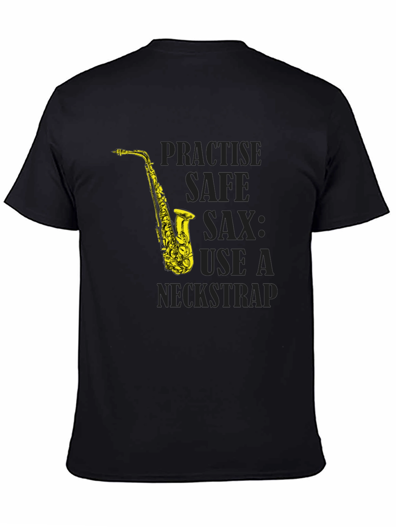 Practice Safe Sax Funny Music T-Shirt