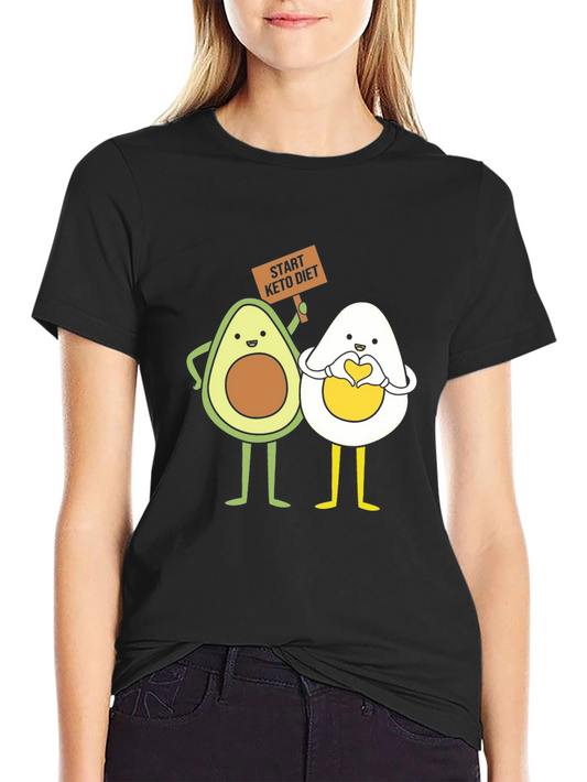 Keto Diet Avocado and Egg T-Shirt