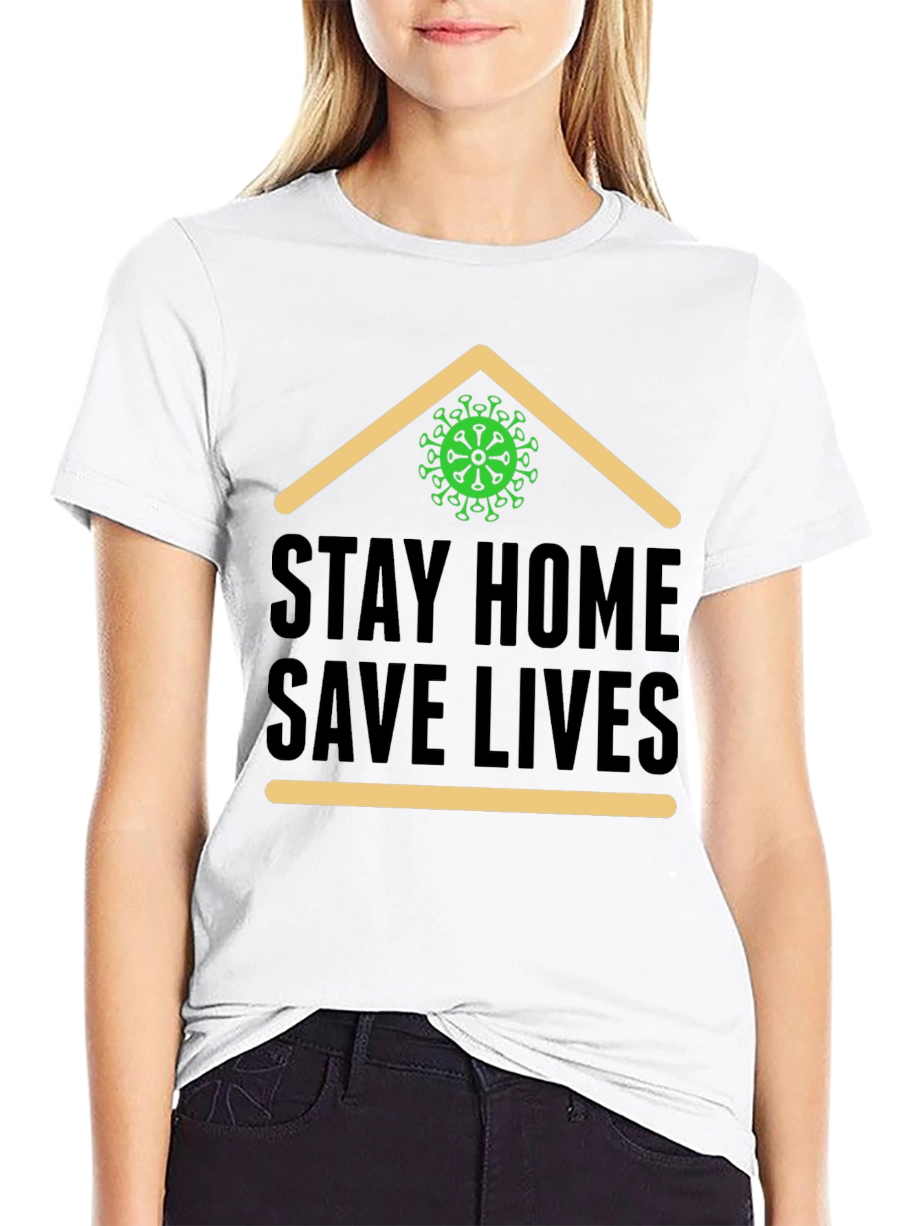 Stay Home Save Lives Graphic Tee
