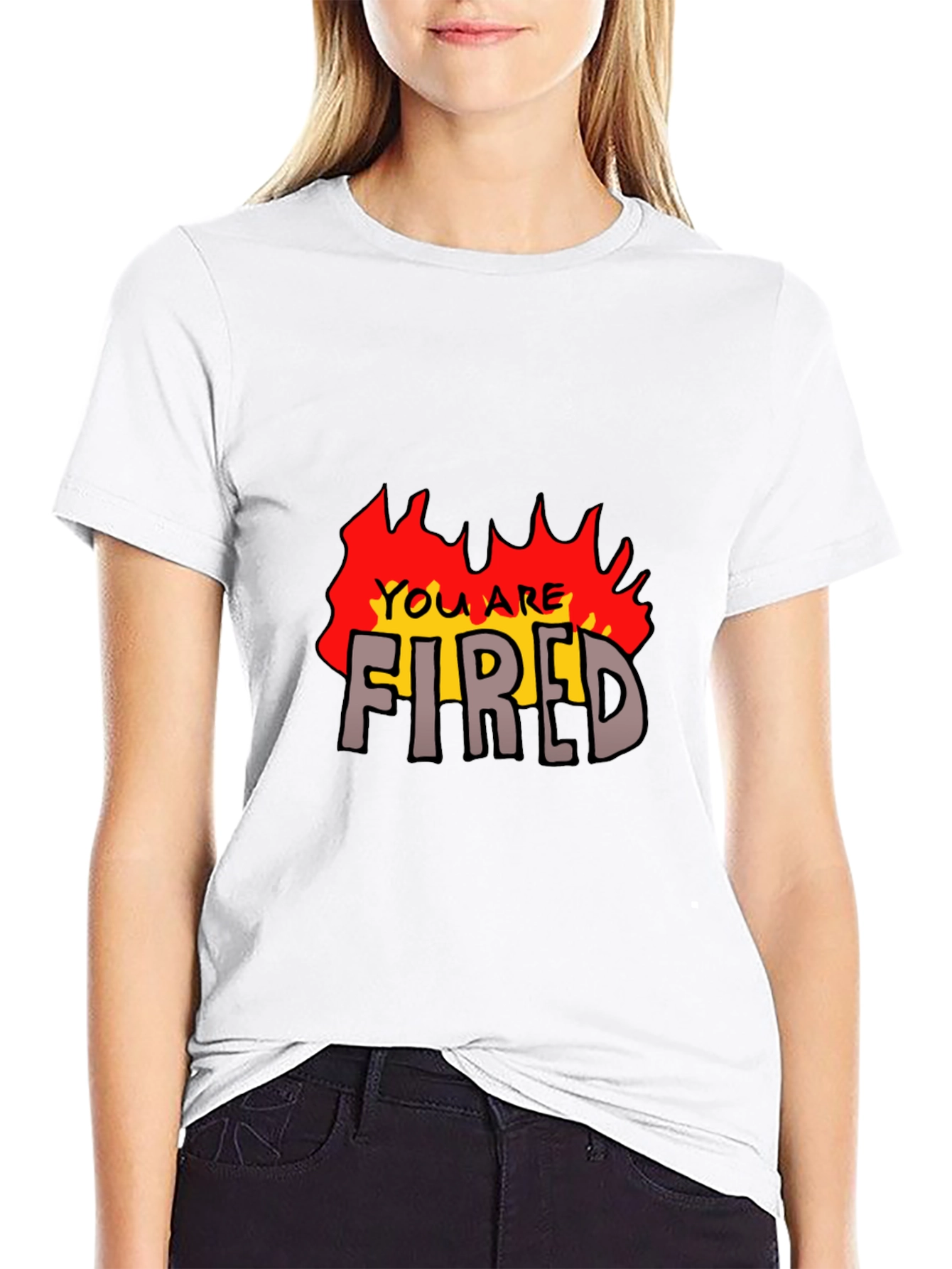 You Are Fired Graphic Tee - Black T-Shirt