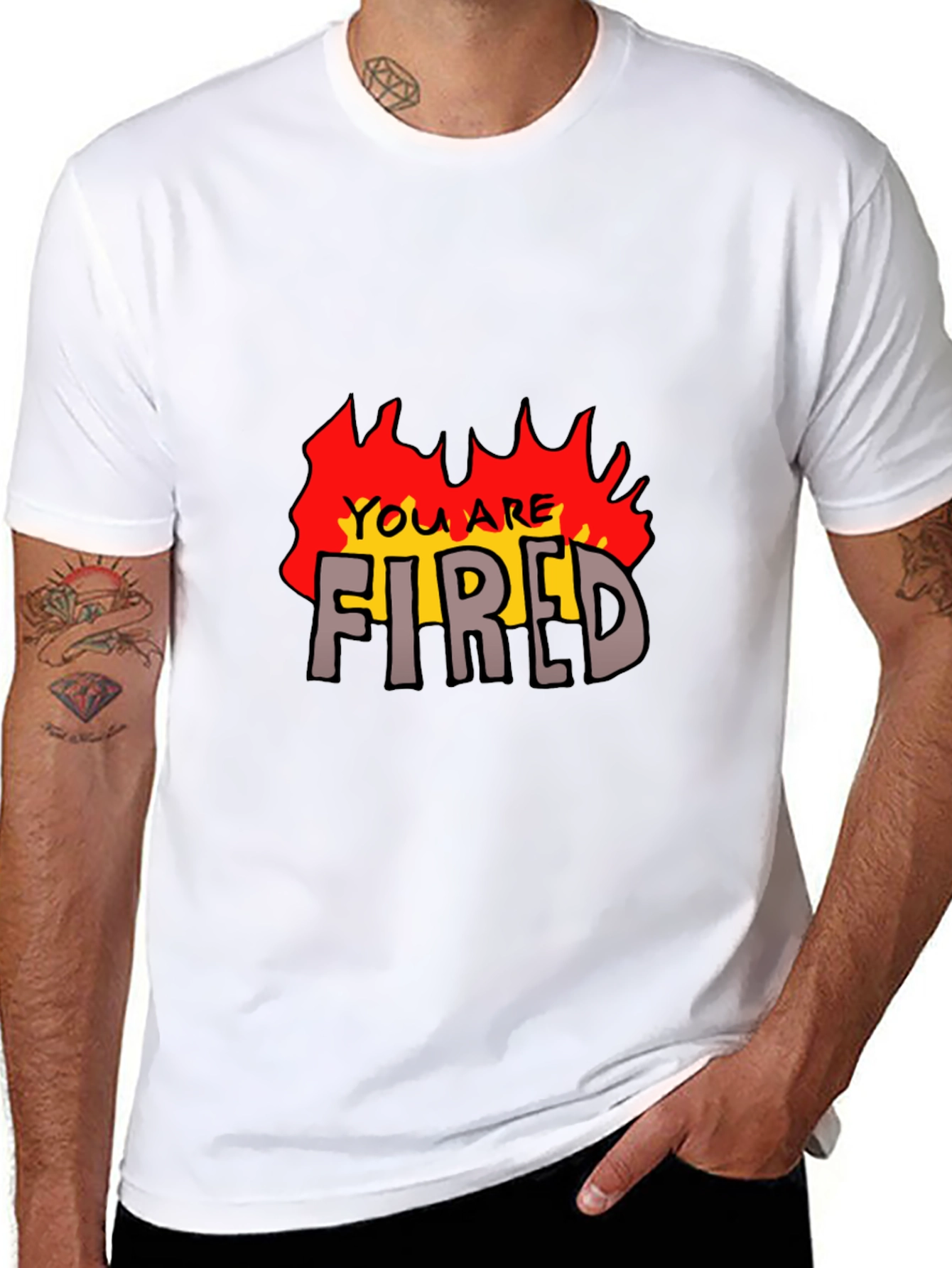You Are Fired Graphic Tee - Black T-Shirt