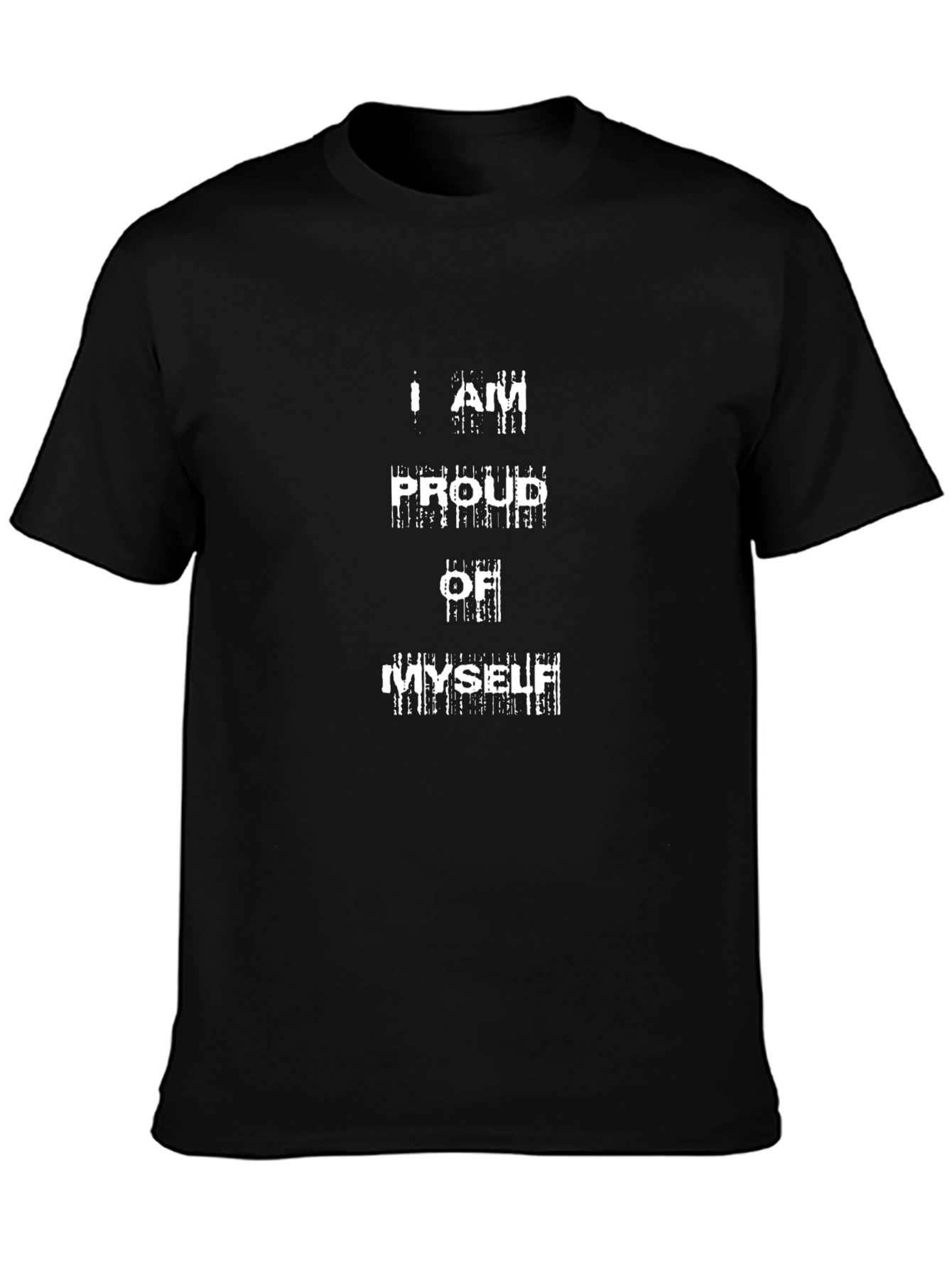I Am Proud of Myself Graphic T-Shirt - Black