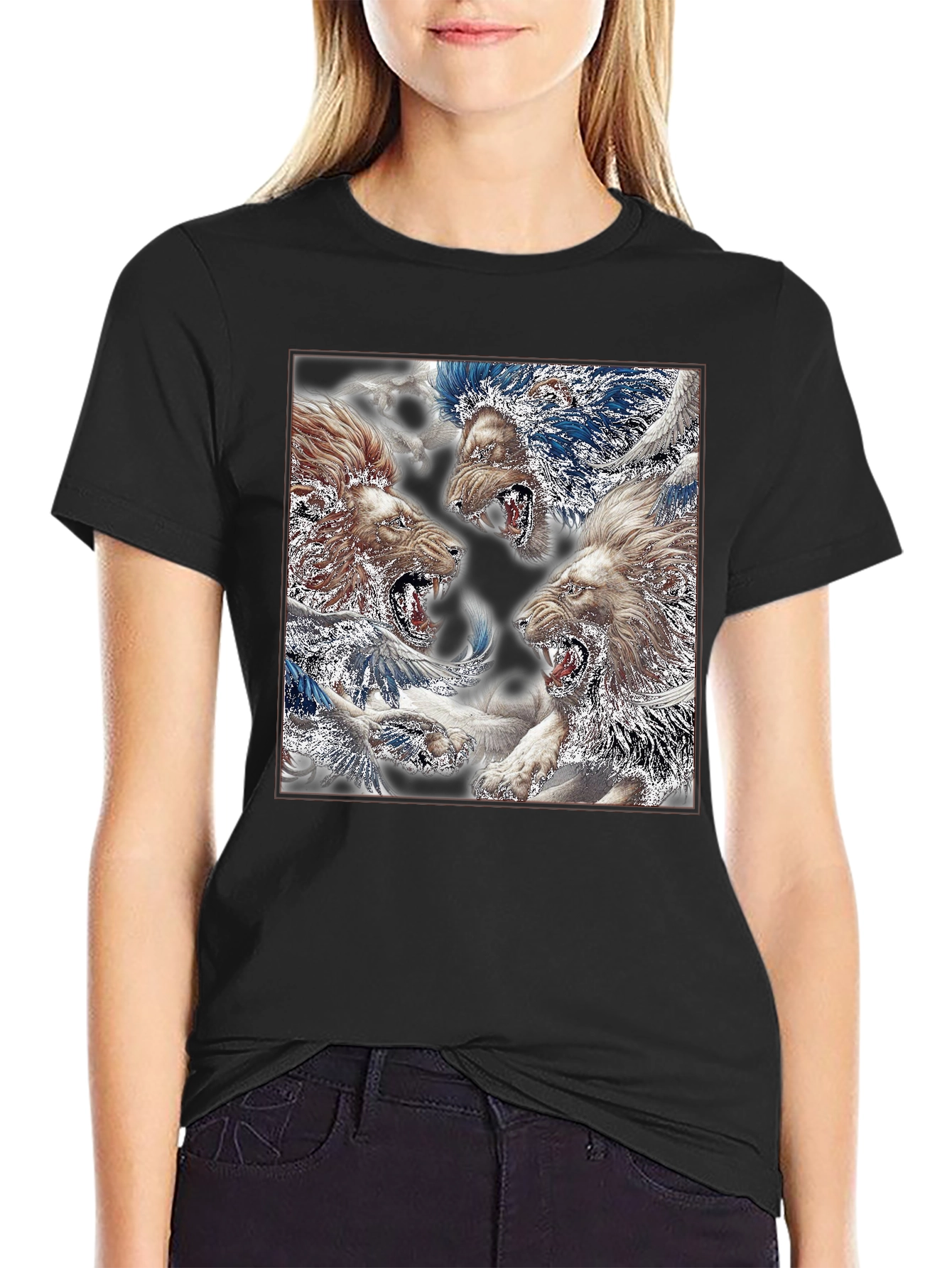 Lion T-Shirt - Graphic Print